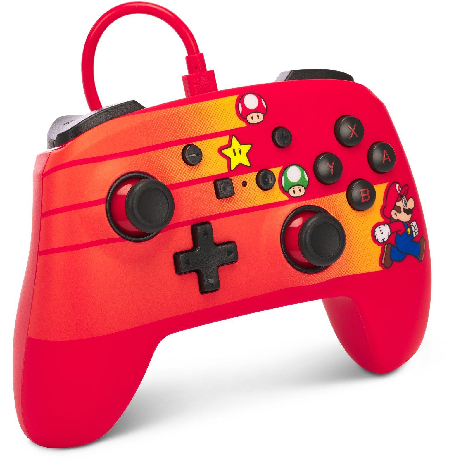 Velocista Mario - PowerA - Enhanced Wired Controller for Nintendo Switch - Speedster Mario - 5