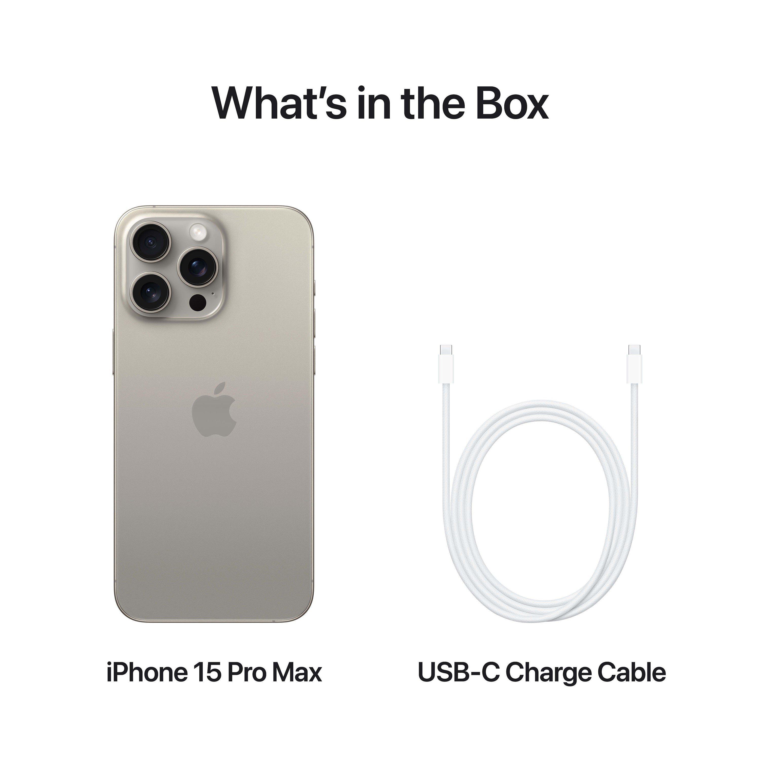 Grey Titanium - Apple - iPhone 15 Pro Max 256Gb Natural Titanium - 9