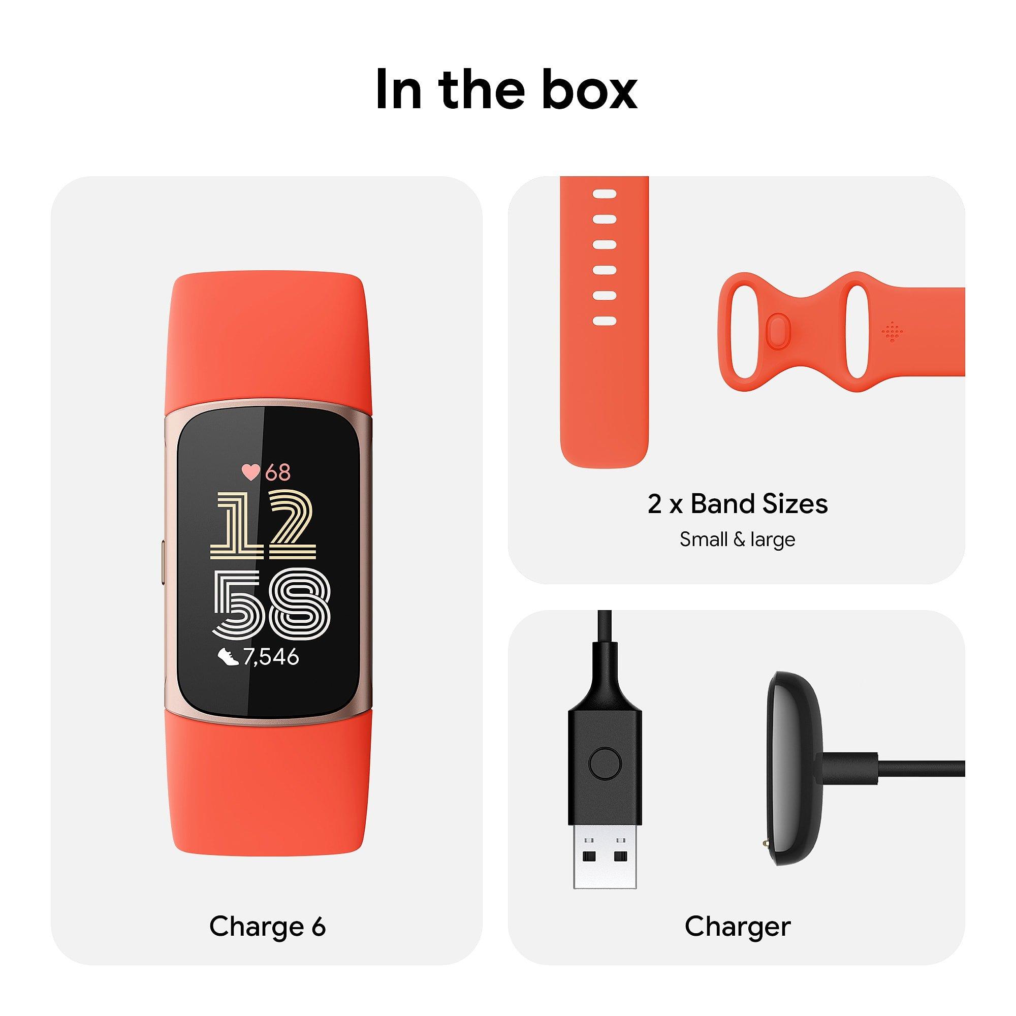 Merchandise - Fitbit - Charge 6 Coral/Champagne - 3
