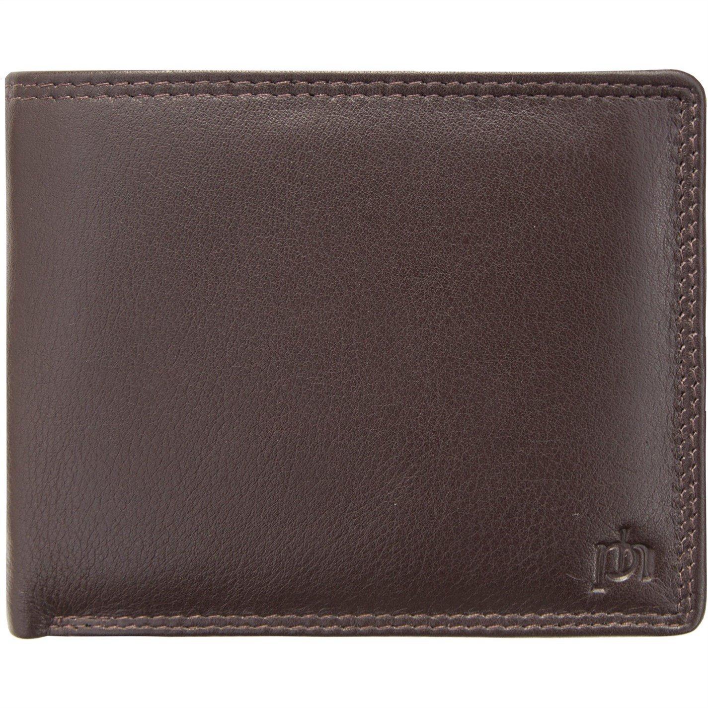 Primehide Leather Men's Washington Trifold Rfid Leather Wallet - Brown - 12 x 10