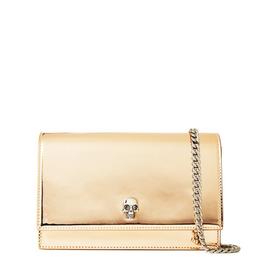 Alexander McQueen Skull Metallic Small Crossbody Bag