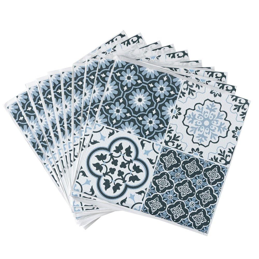 Blue - Floor Pops - Self Adhesive Vinyl Floor Tiles Myriad - 2