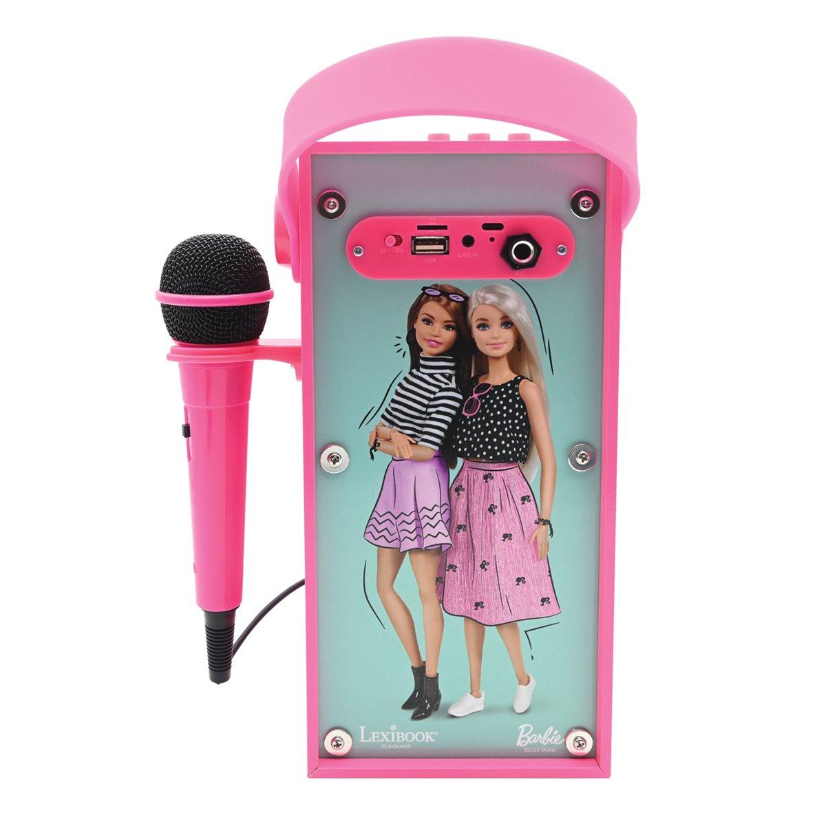 Pink - Lexibook - Barbie Portable Bluetooth Speaker - 2