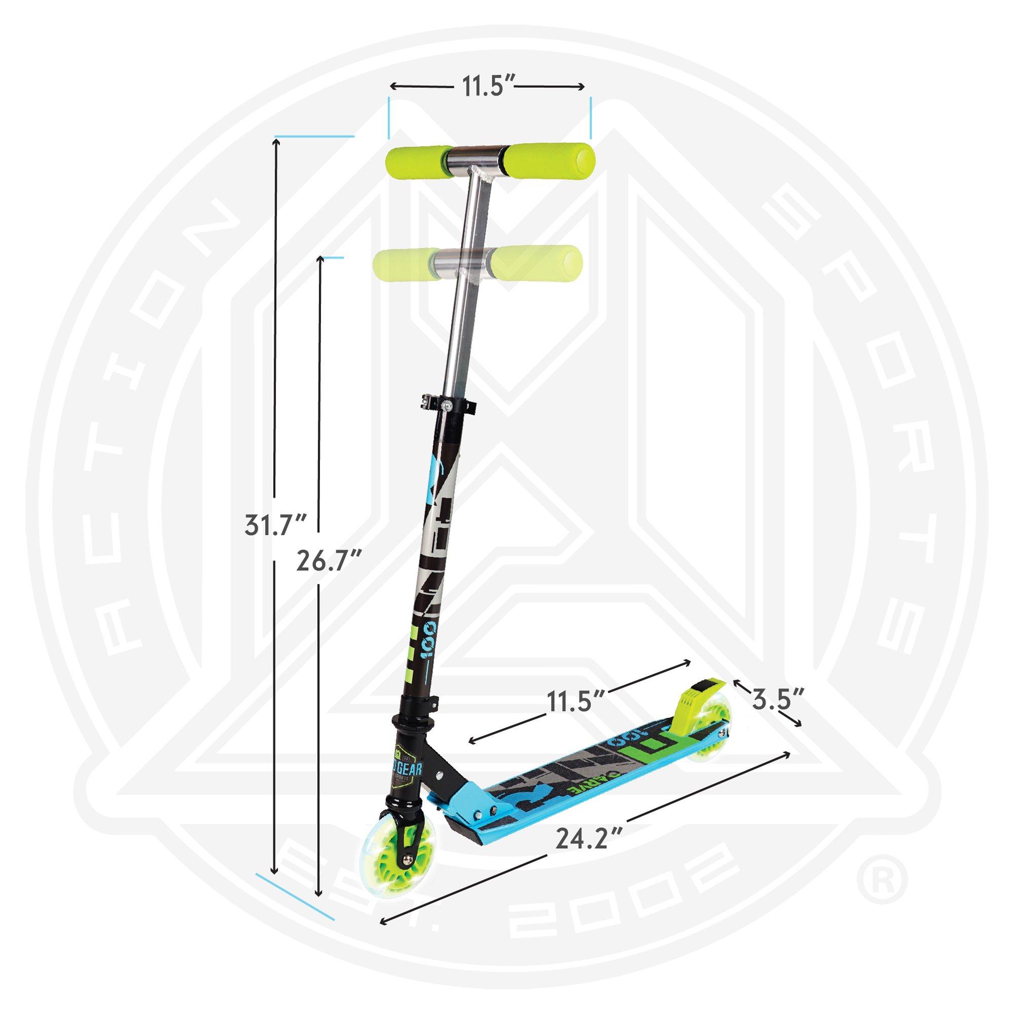 Waves - Madd Gear - MADD GEAR CARVE RIZE SCOOTER with LIGHT UP WHEELS - 8