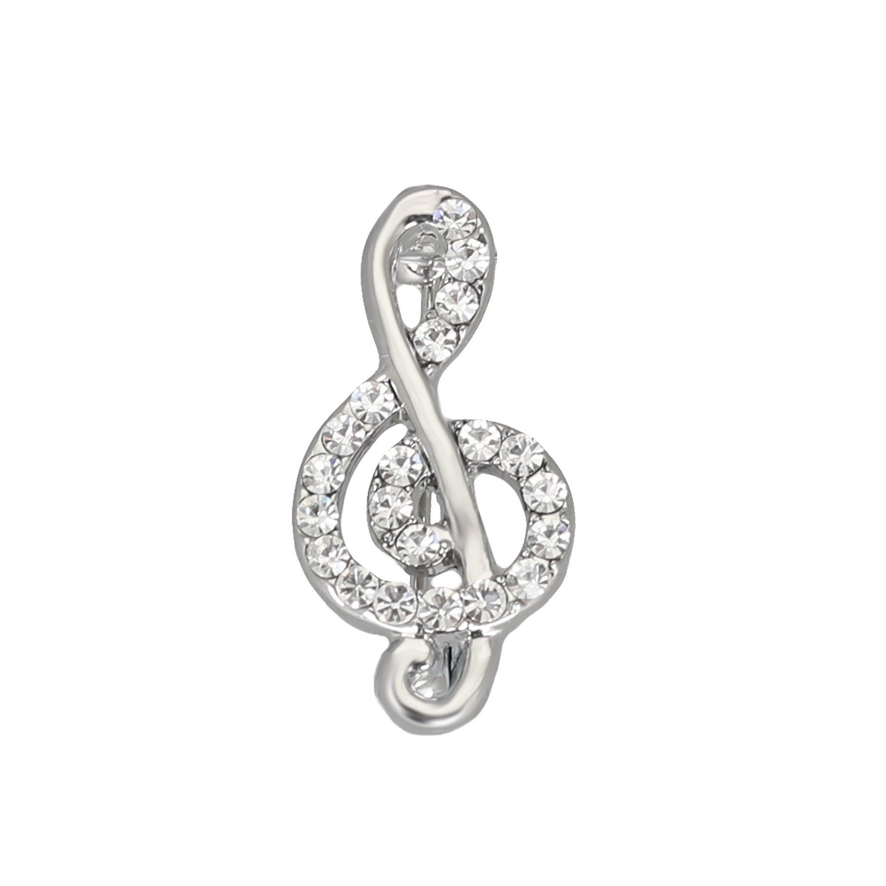 Espree  Mini Treble Clef Brooch - Silver