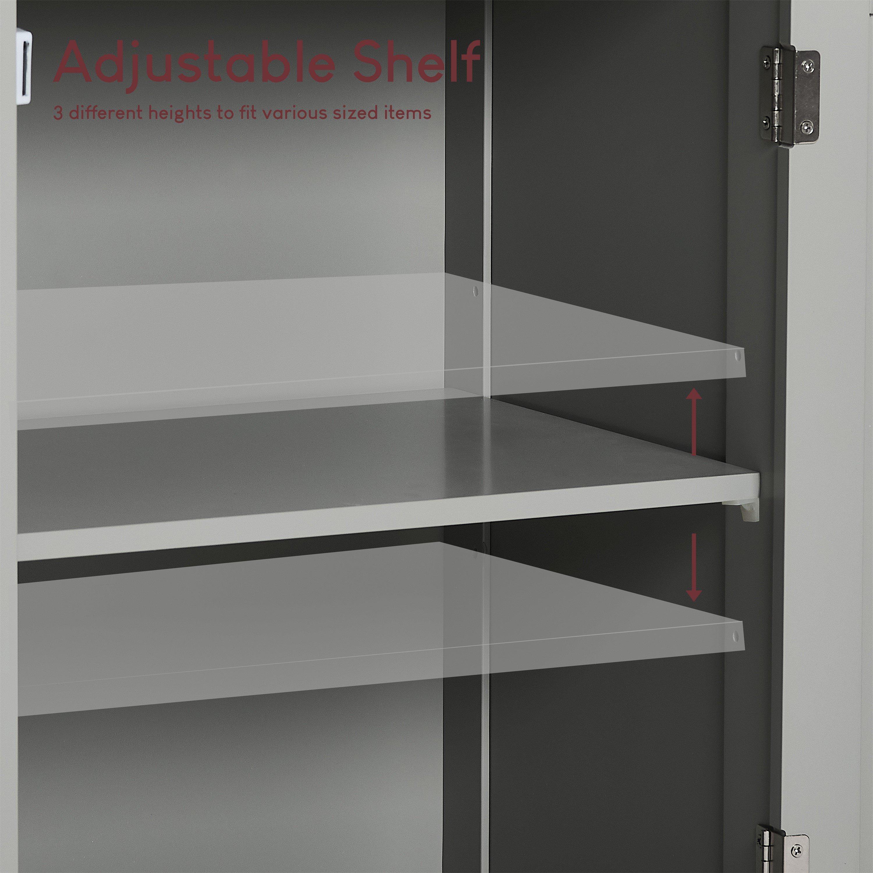 Grey - Lassic - Priano 1 Door 1 Drawer Freestanding Cabinet - 5