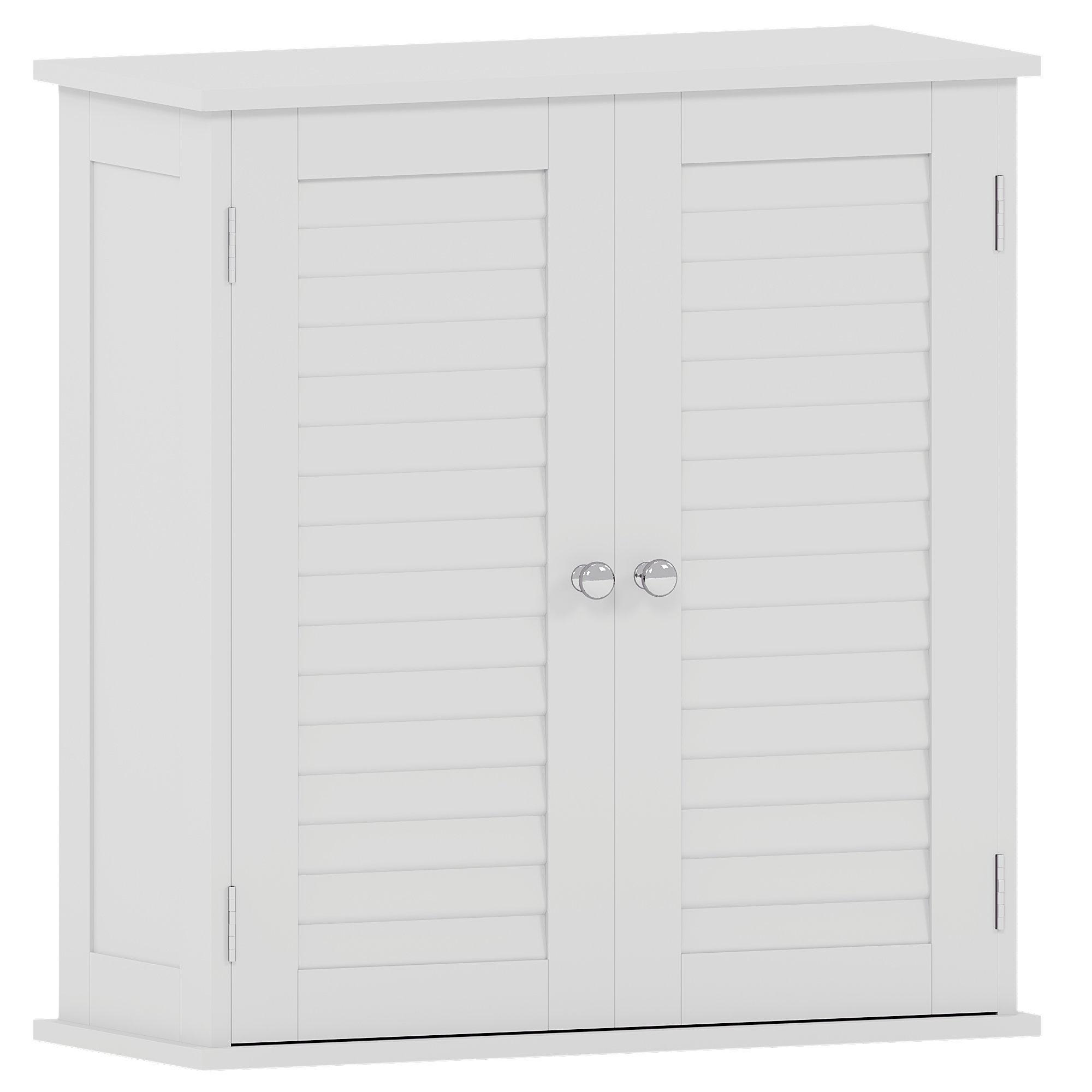 White - Lassic - Bath Vida Liano 2 Door Wall Cabinet White - 8