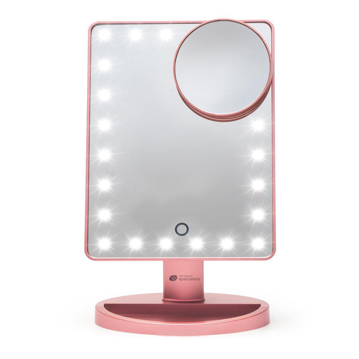Rose Gold - Rio - Rio Rose Gold 24 LED Makeup Mirror with mini remov - 3