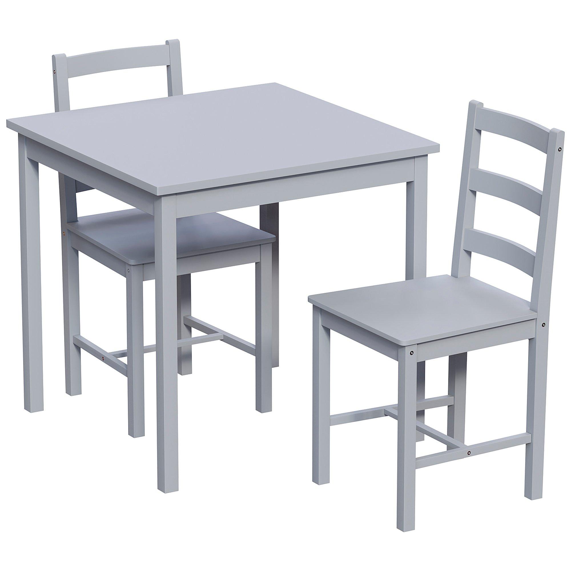 Grey - Lassic - Vida Designs Yorkshire 2 Seater Dining Set - 6