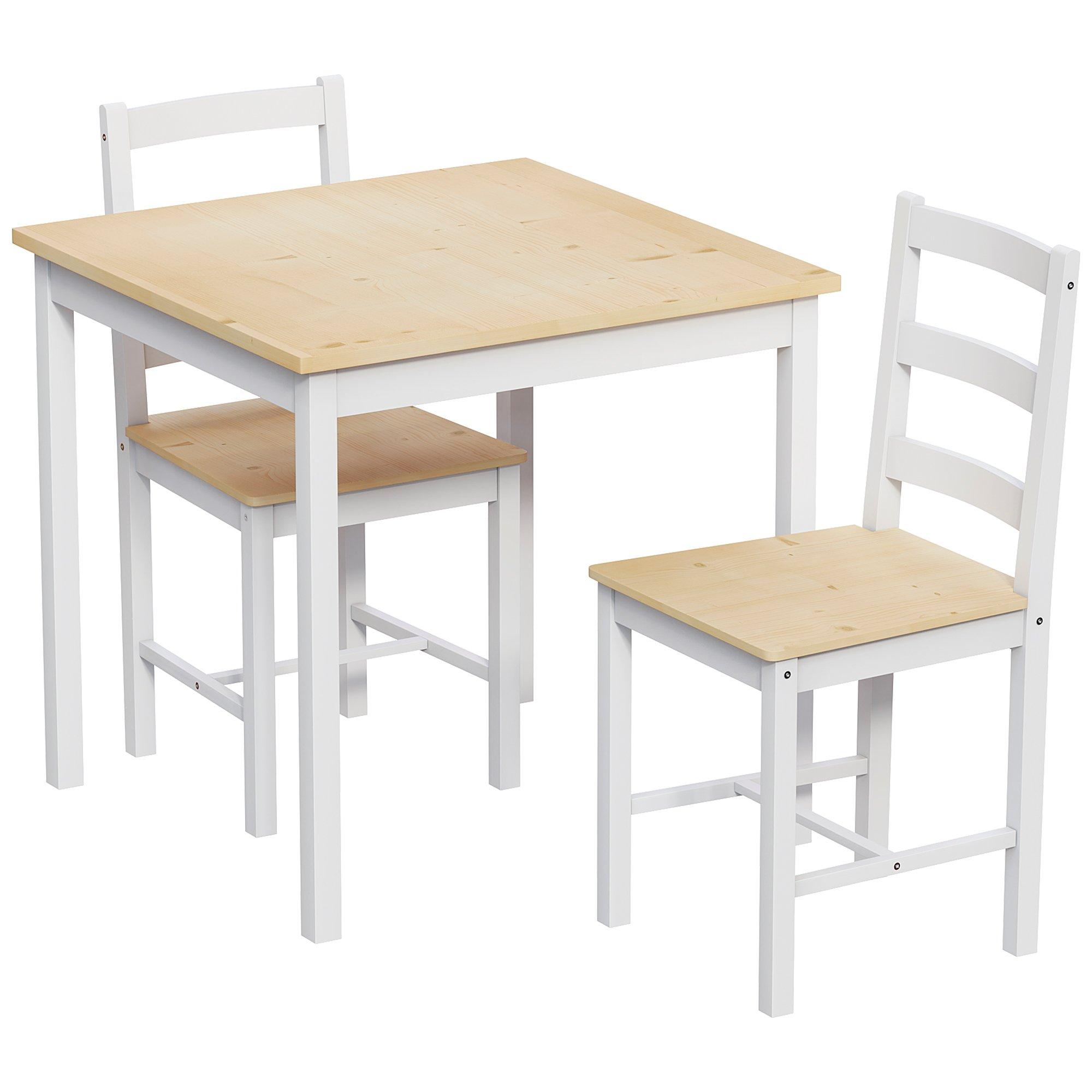 White & Pine - Lassic - Vida Designs Yorkshire 2 Seater Dining Set - 6