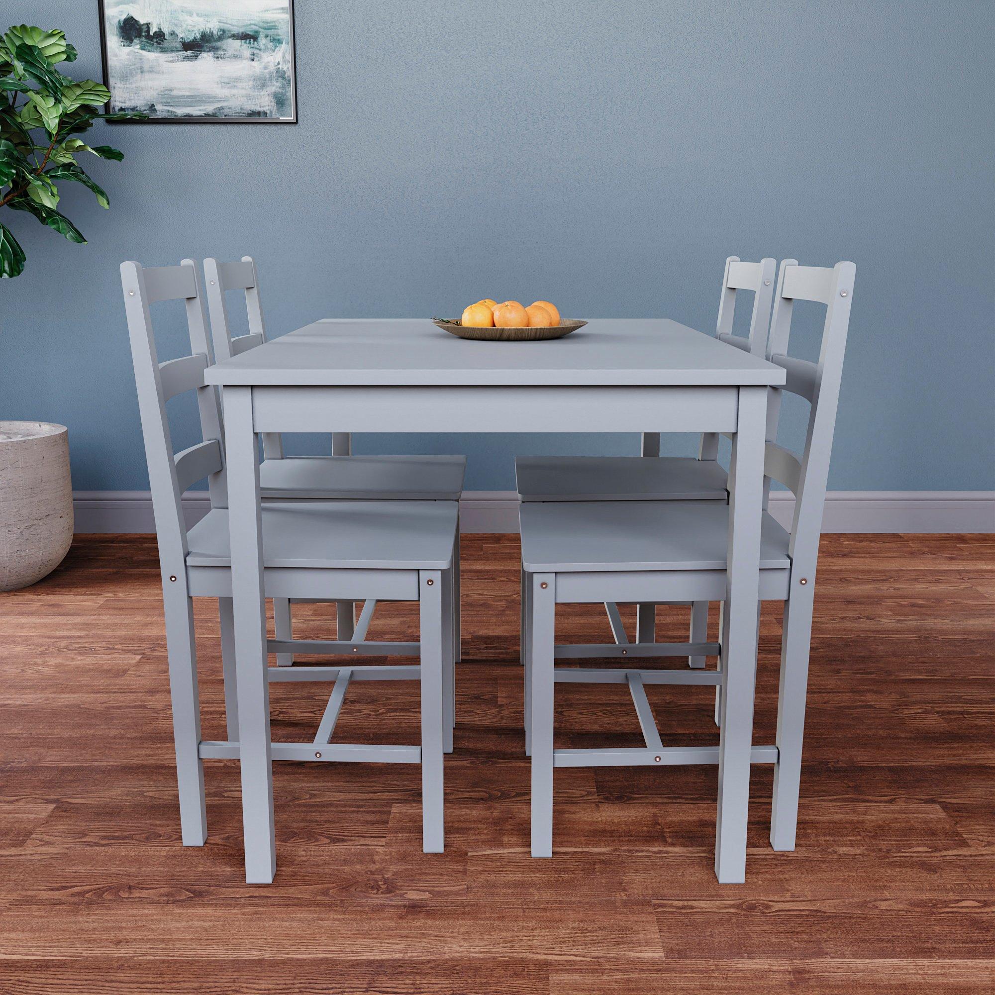 Grey - Lassic - Vida Designs Yorkshire 4 Seater Dining Set - 3
