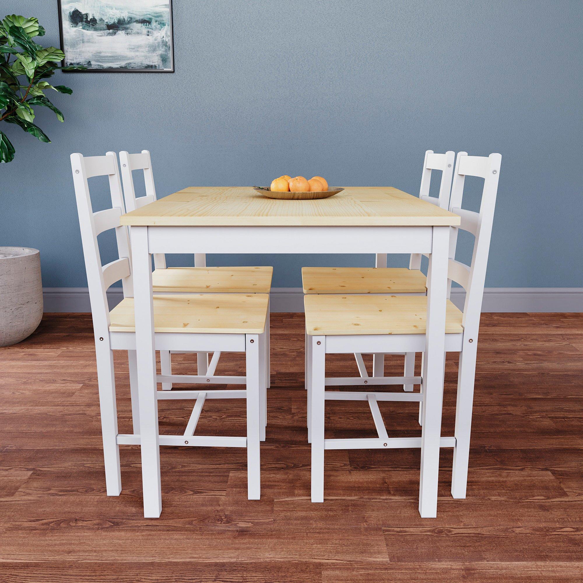 White & Pine - Lassic - Vida Designs Yorkshire 4 Seater Dining Set - 3