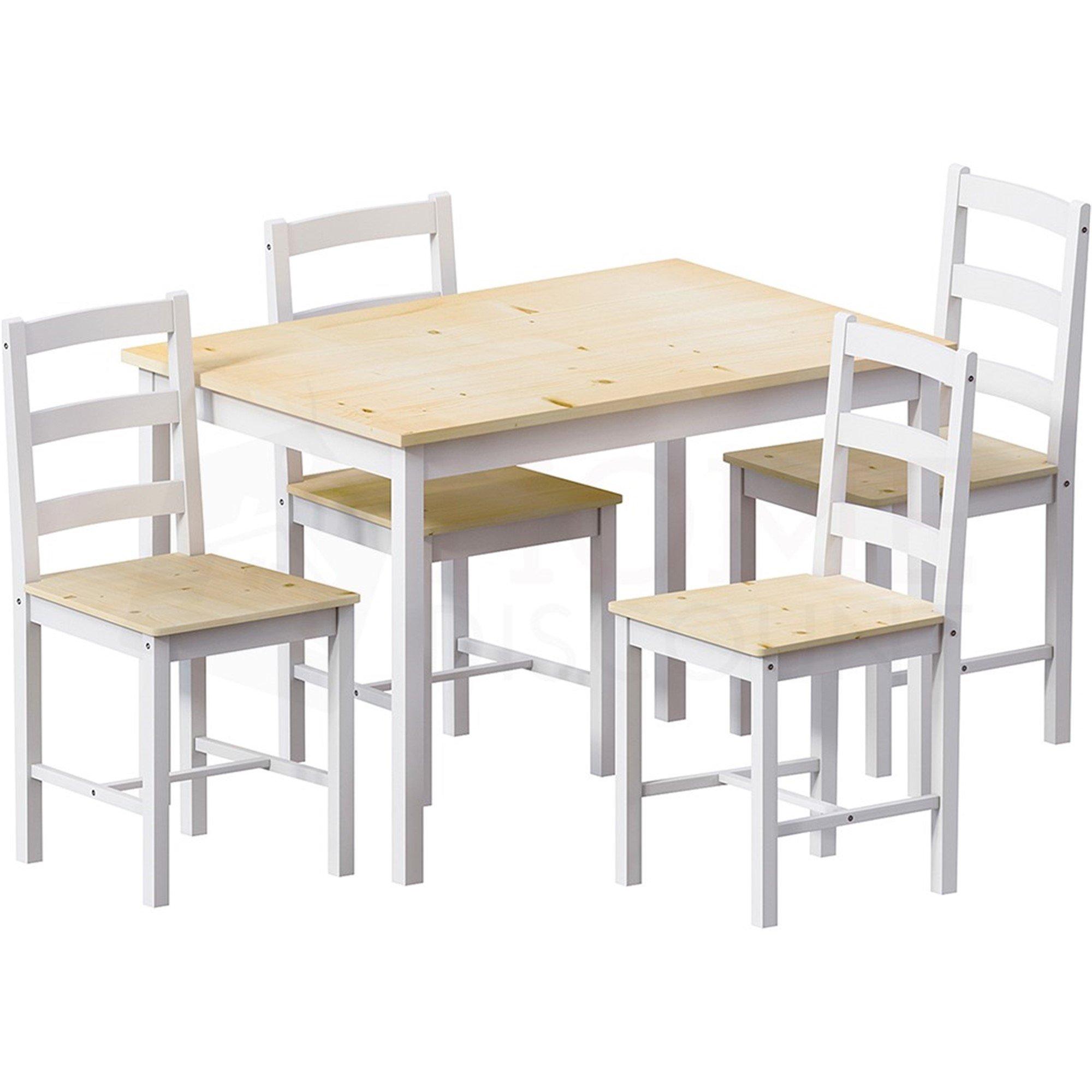 White & Pine - Lassic - Vida Designs Yorkshire 4 Seater Dining Set - 7