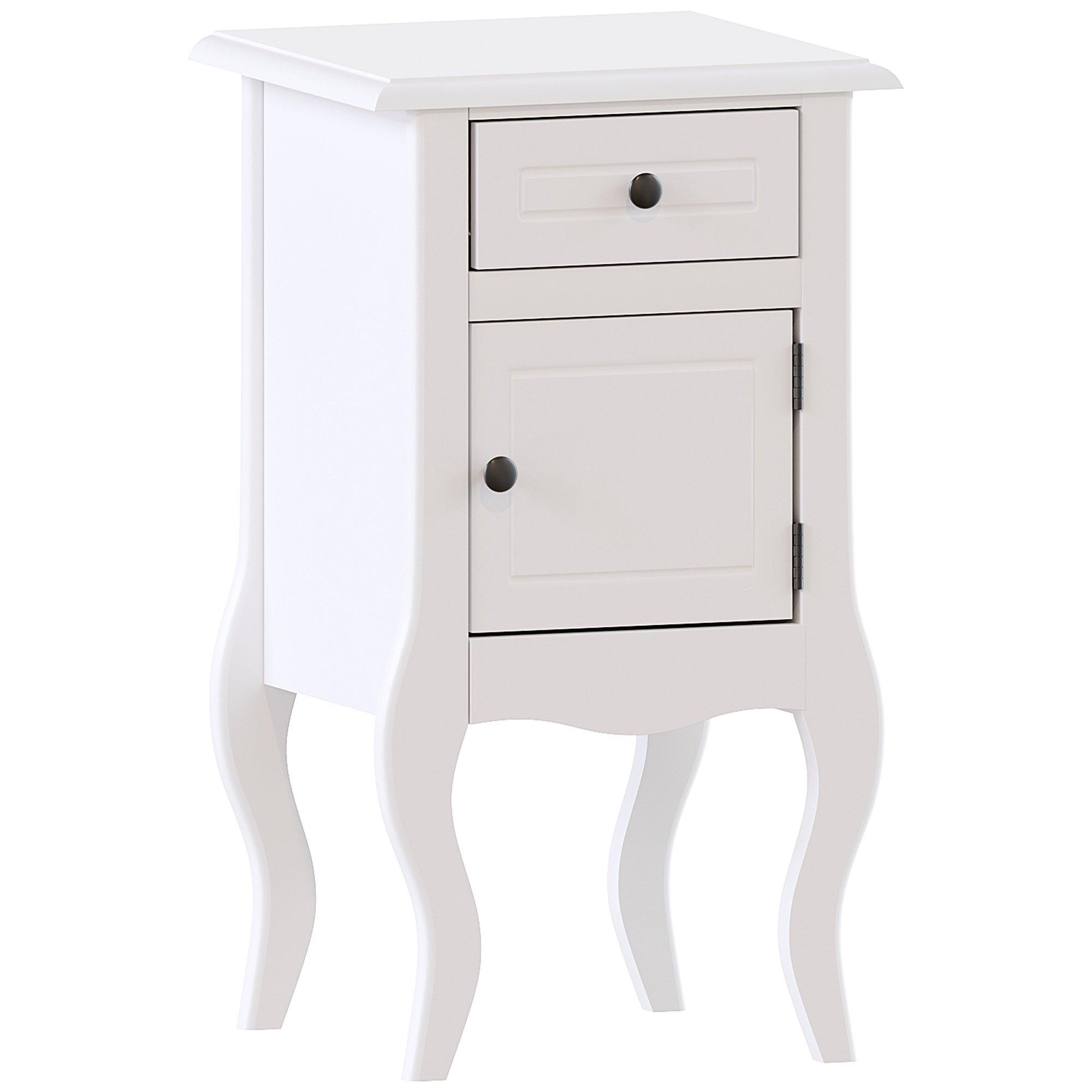 White - Lassic - Nishano 1 Drawer 1 Door Bedside Cabinet - 11