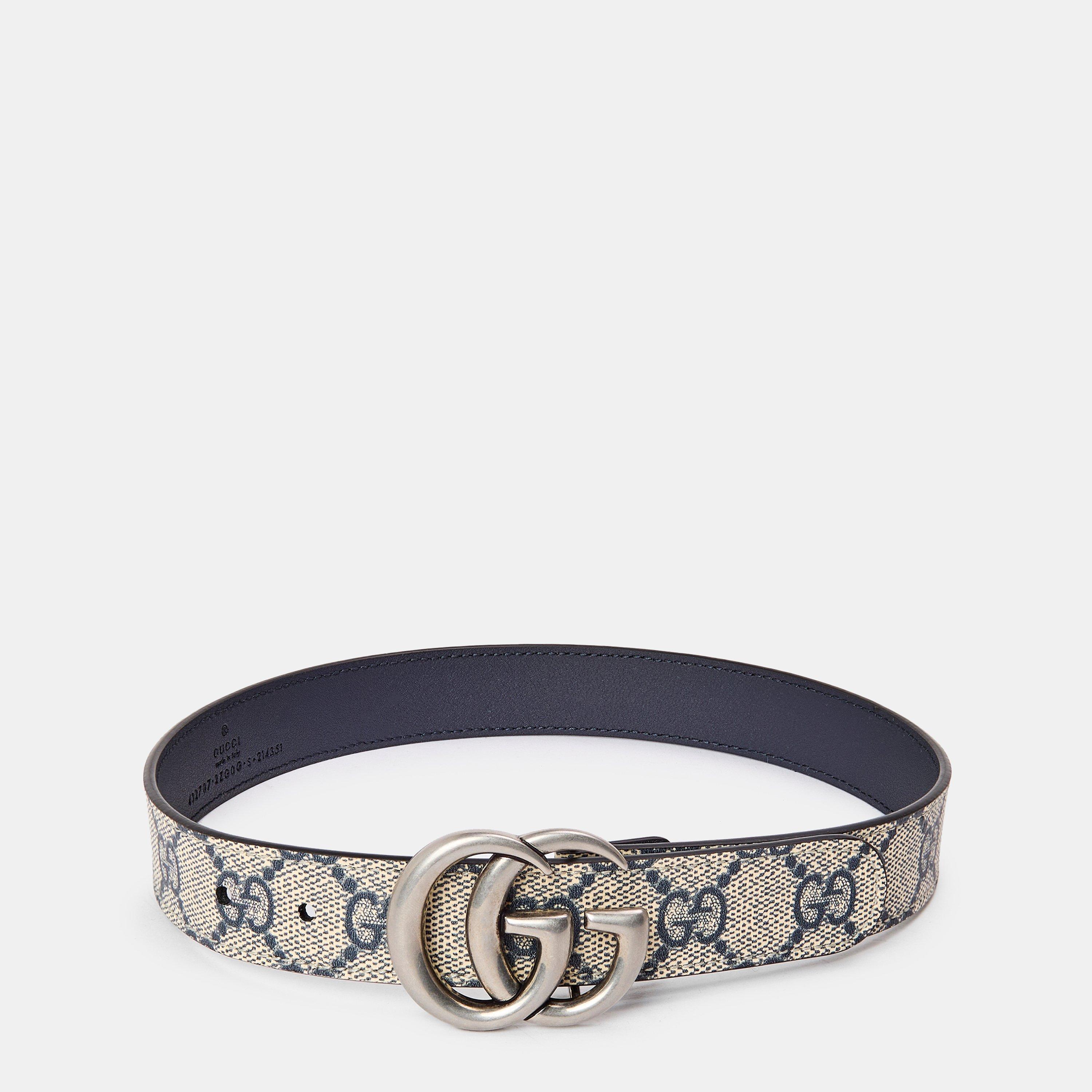 Beige Blue 4060 - Gucci - Leather Belt for Kids - 1