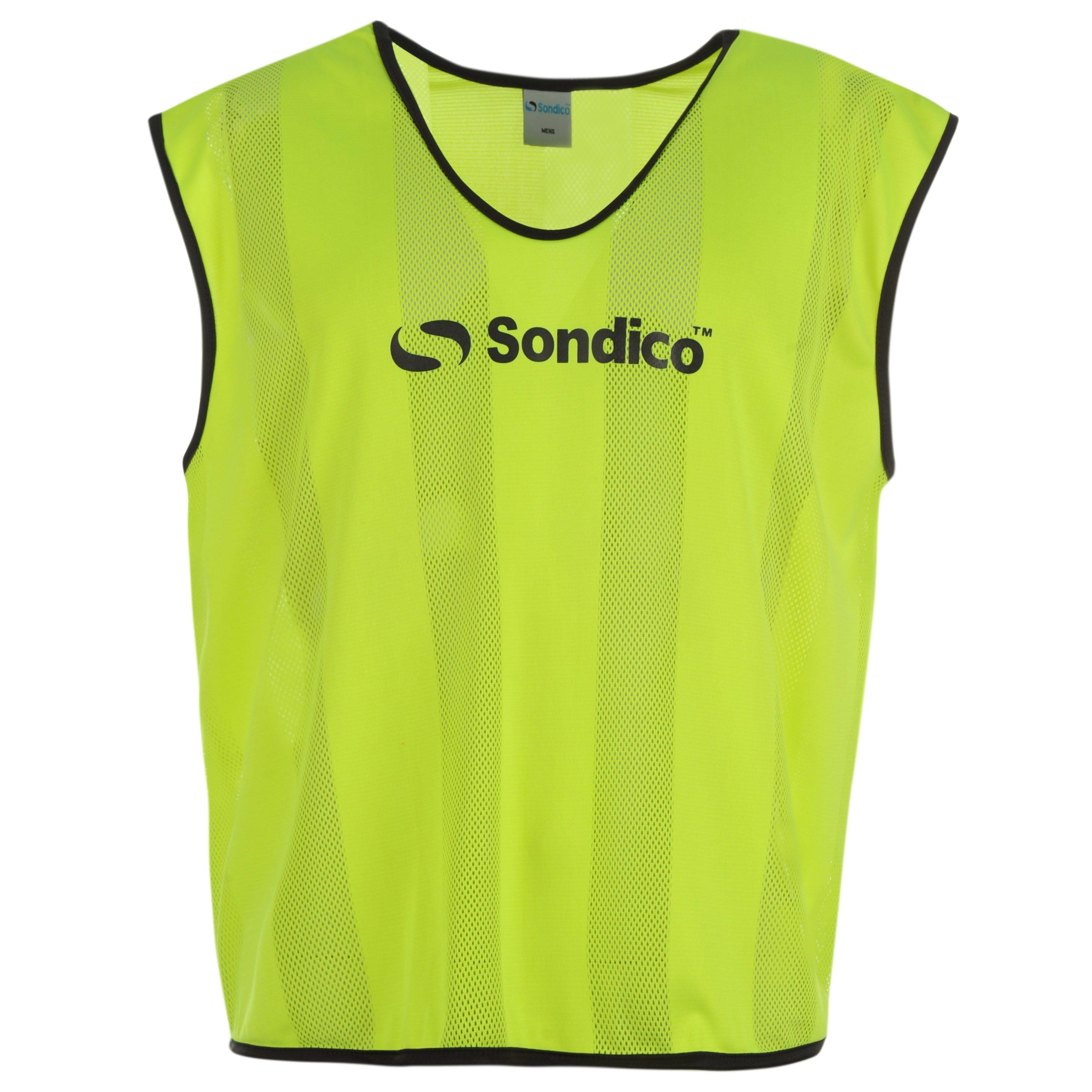 Fluo Yellow - Sondico - 6 Pack Mesh Hi Viz Training Bibs - 2