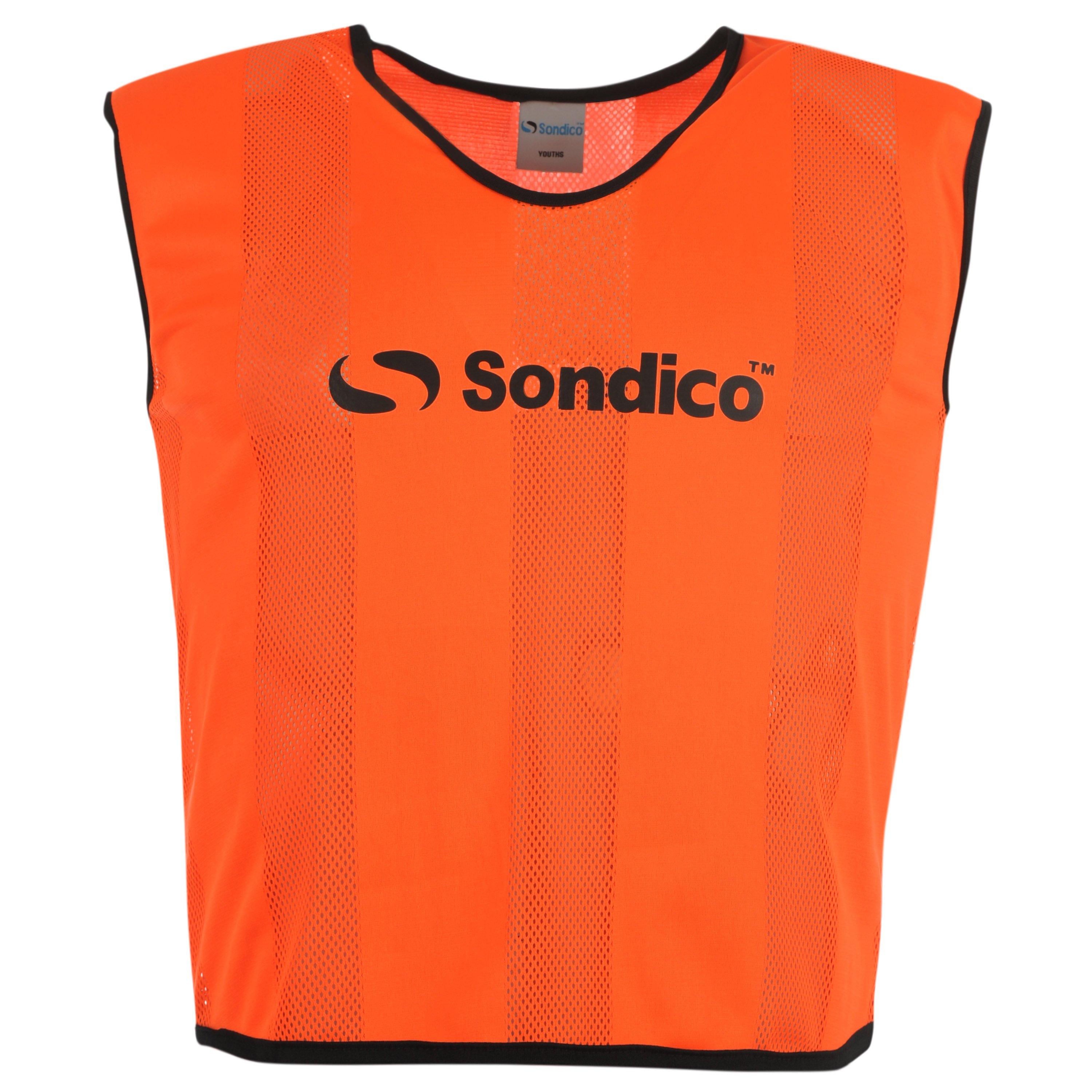 Fluo Orange - Sondico - 6 Pack Mesh Hi Viz Training Bibs - 2