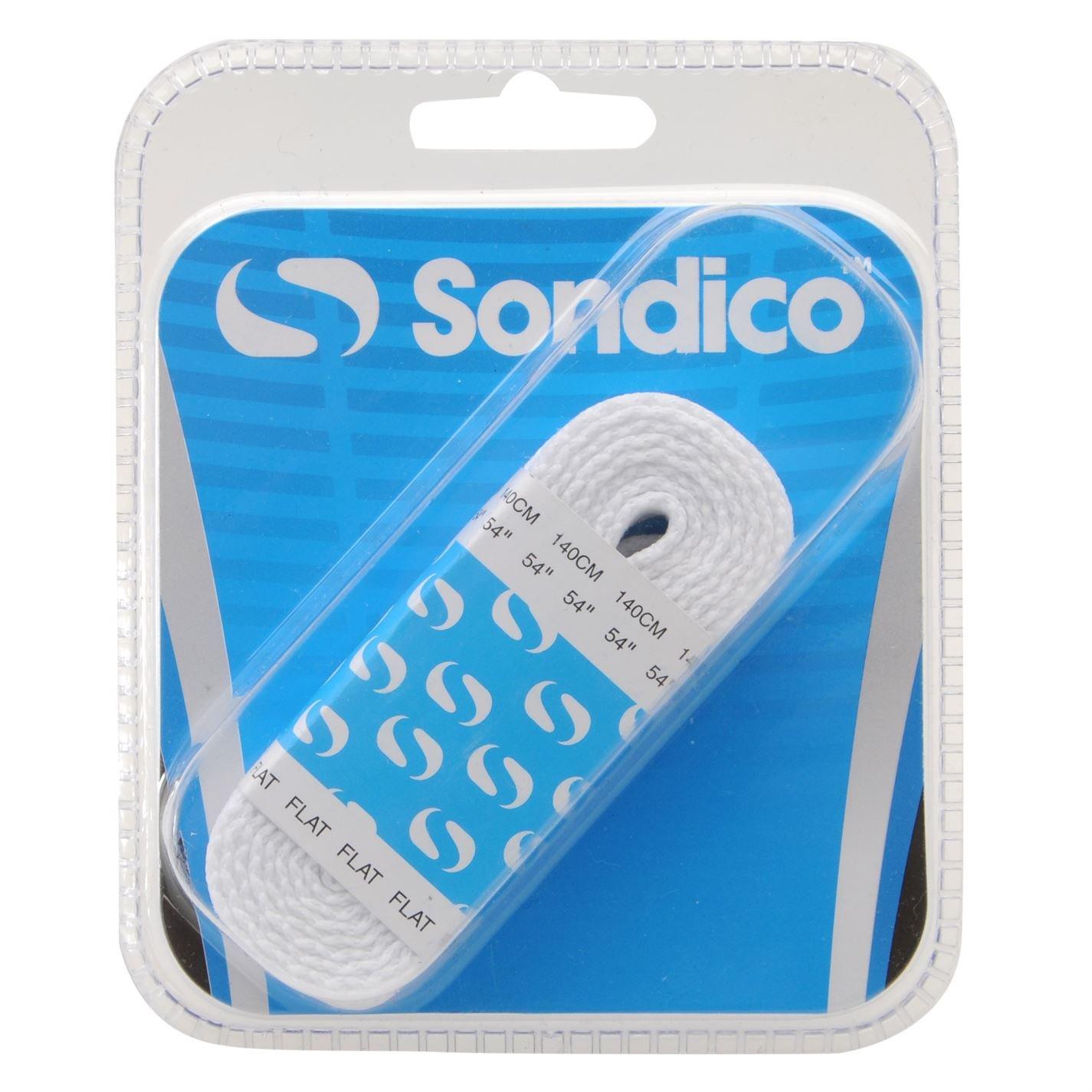 White - Sondico - Flat Football Boot Laces - 1