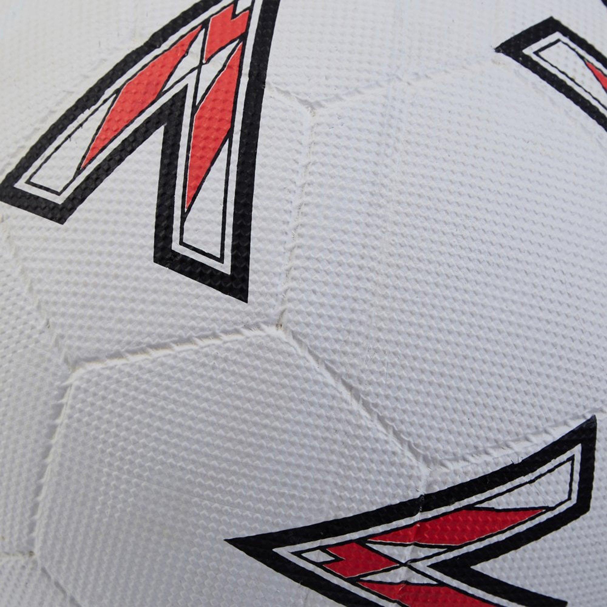 White/Black/Red - Mitre - Super Dimple Football - 4