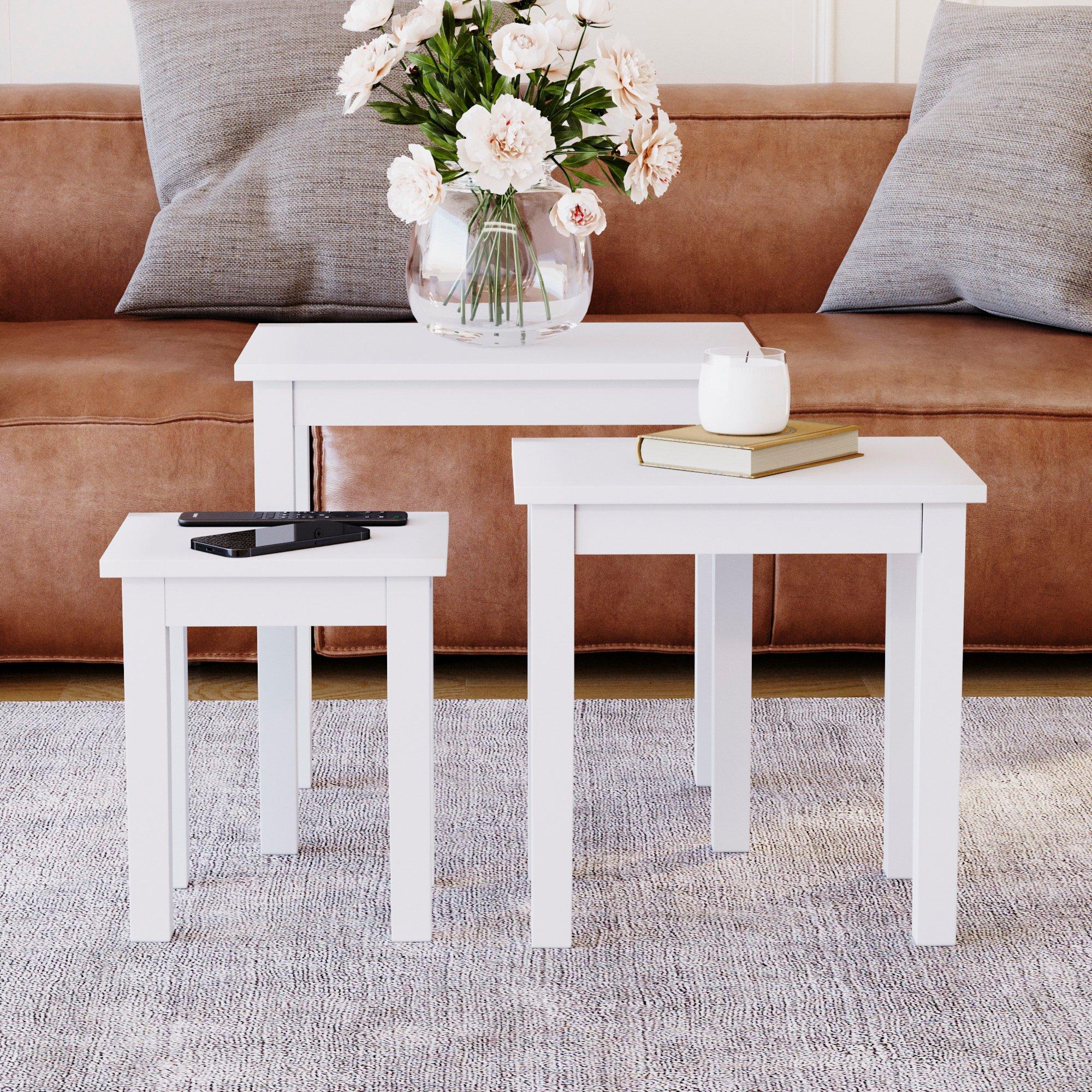 White - Lassic - Vida Designs Yorkshire Nest of 3 Tables - 4