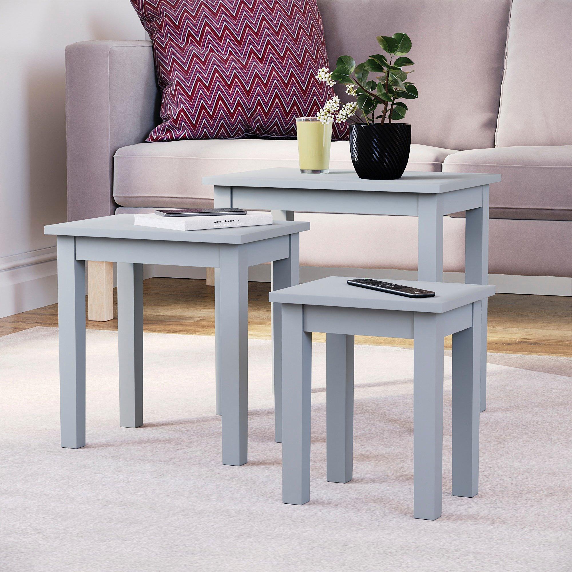 Lassic  Vida Designs Yorkshire Nest Of 3 Tables - Grey  of 3