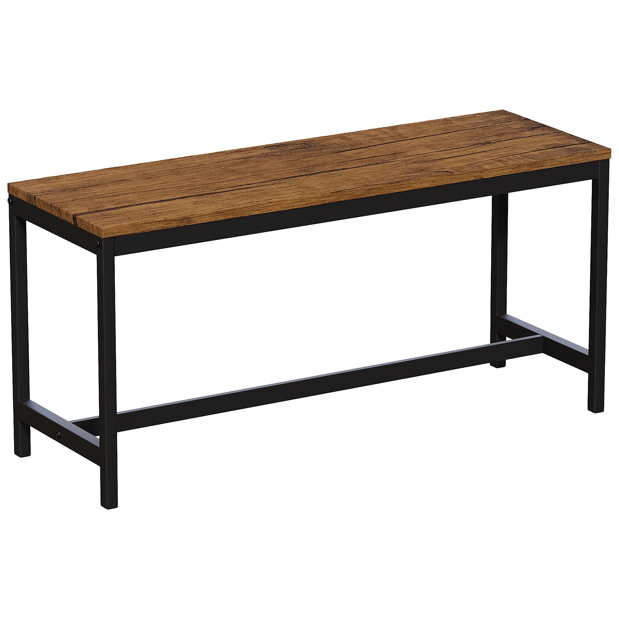 Dark Wood - Lassic - Roslyn 4 Seater Dining Table With Bench Set - 5