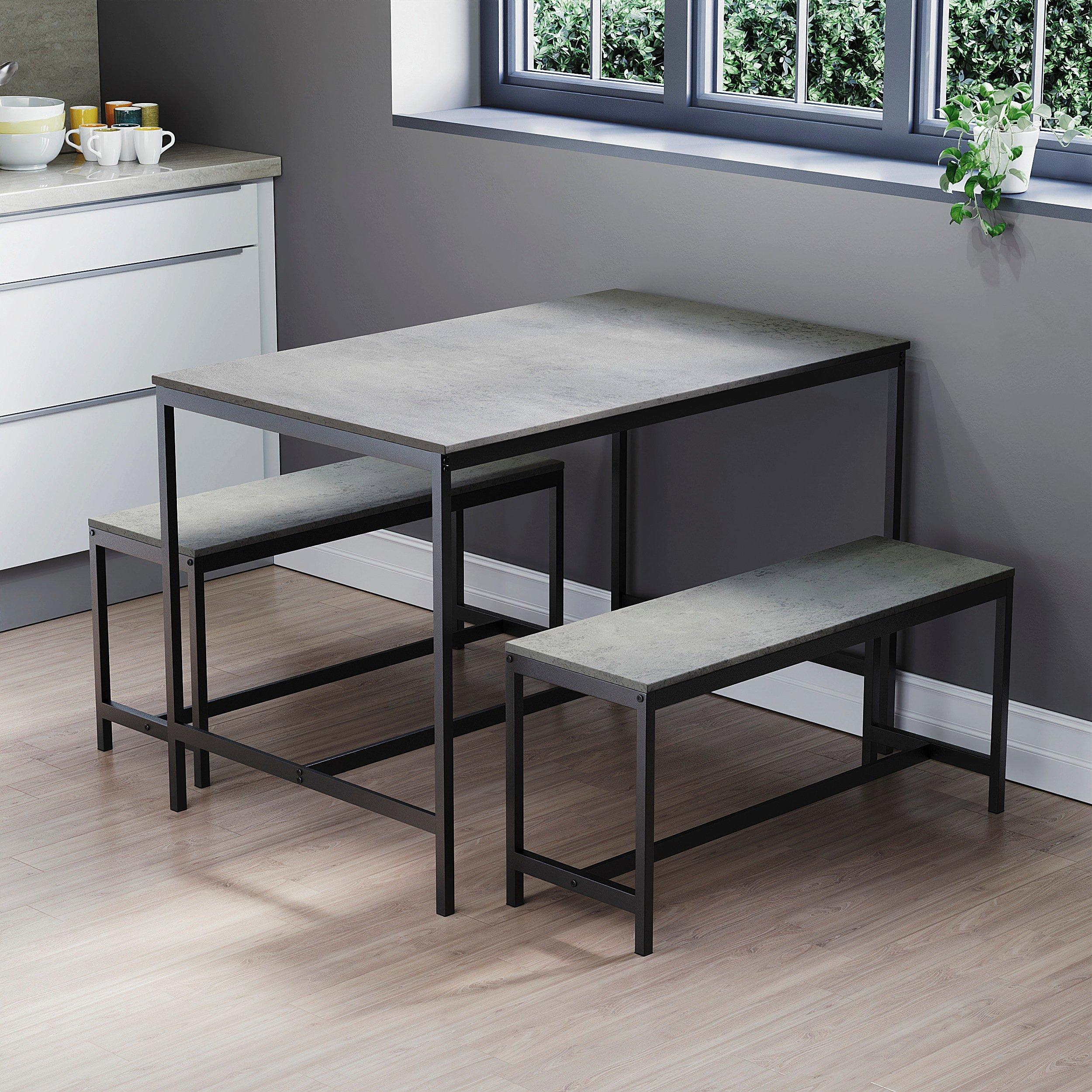 Roslyn 4 Seater Dining Table With Bench Set