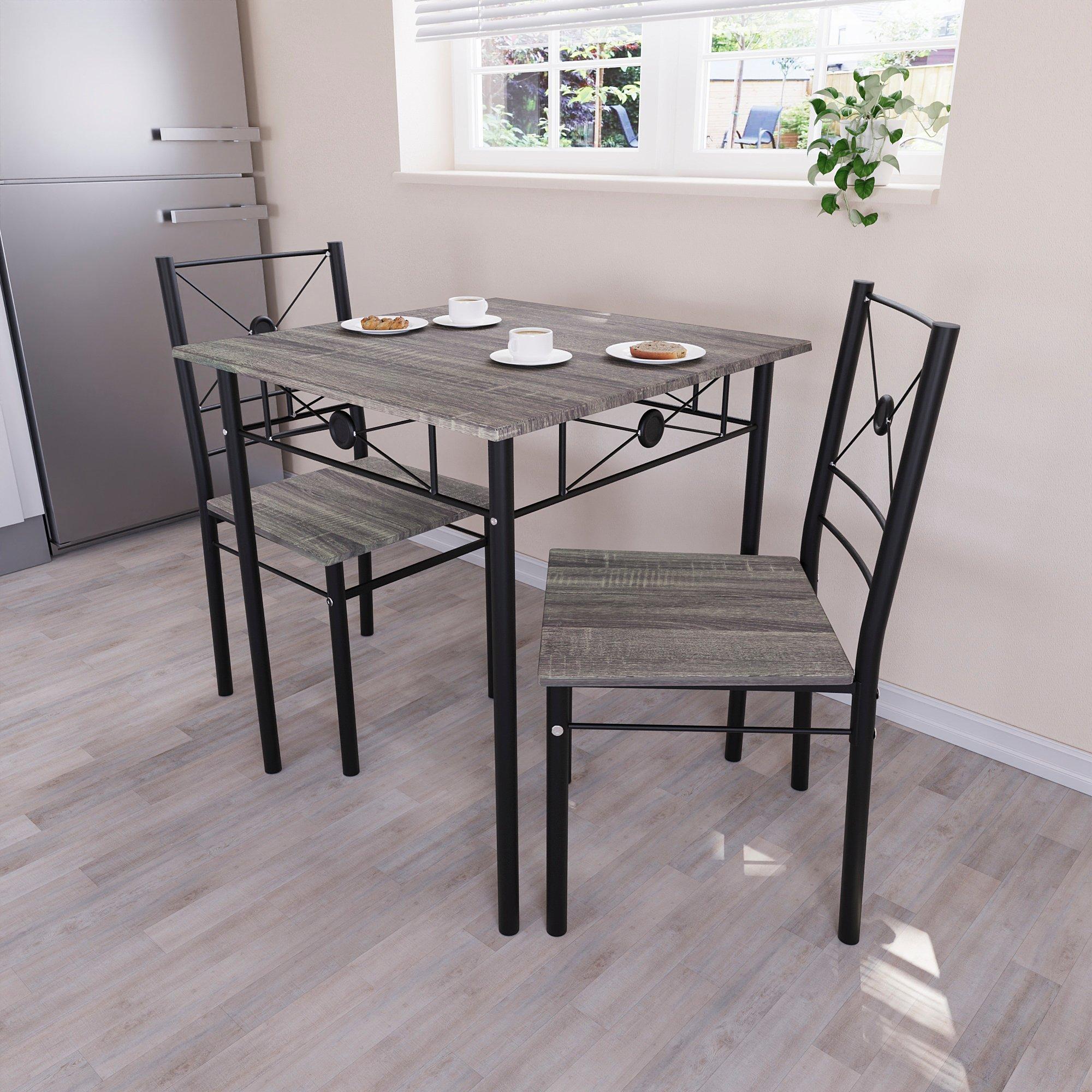 Lassic  Vida Designs Roslyn 2 Seater Dining Set - Grey - 2 Seater