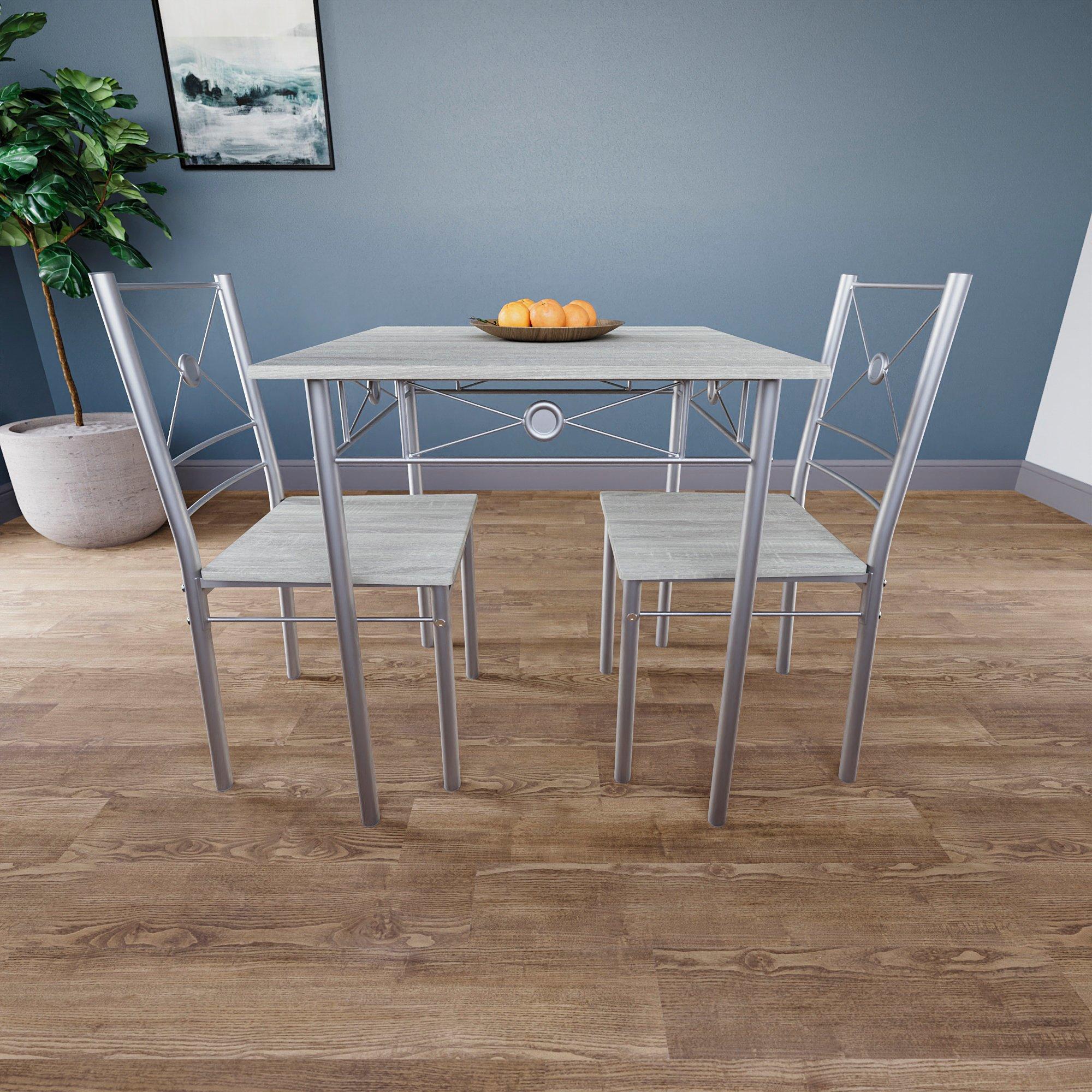 Oak - Lassic - Vida Designs Roslyn 2 Seater Dining Set - 4