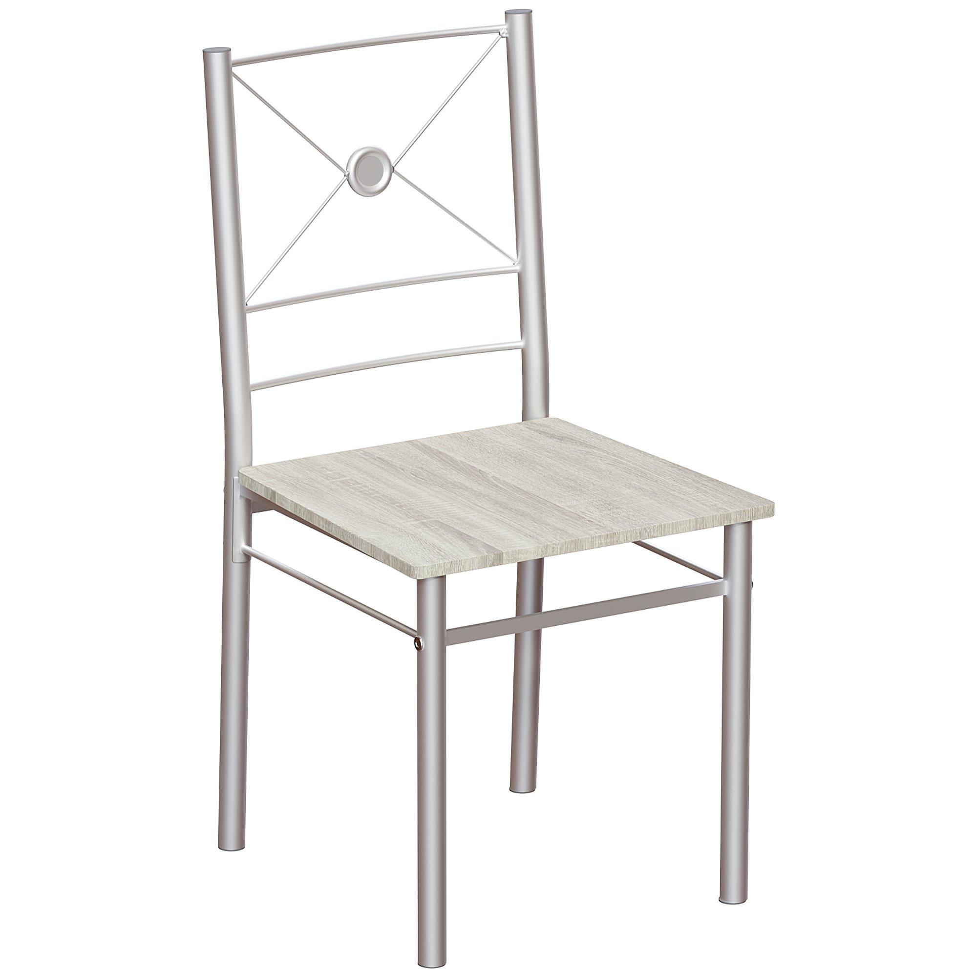 Oak - Lassic - Vida Designs Roslyn 2 Seater Dining Set - 5