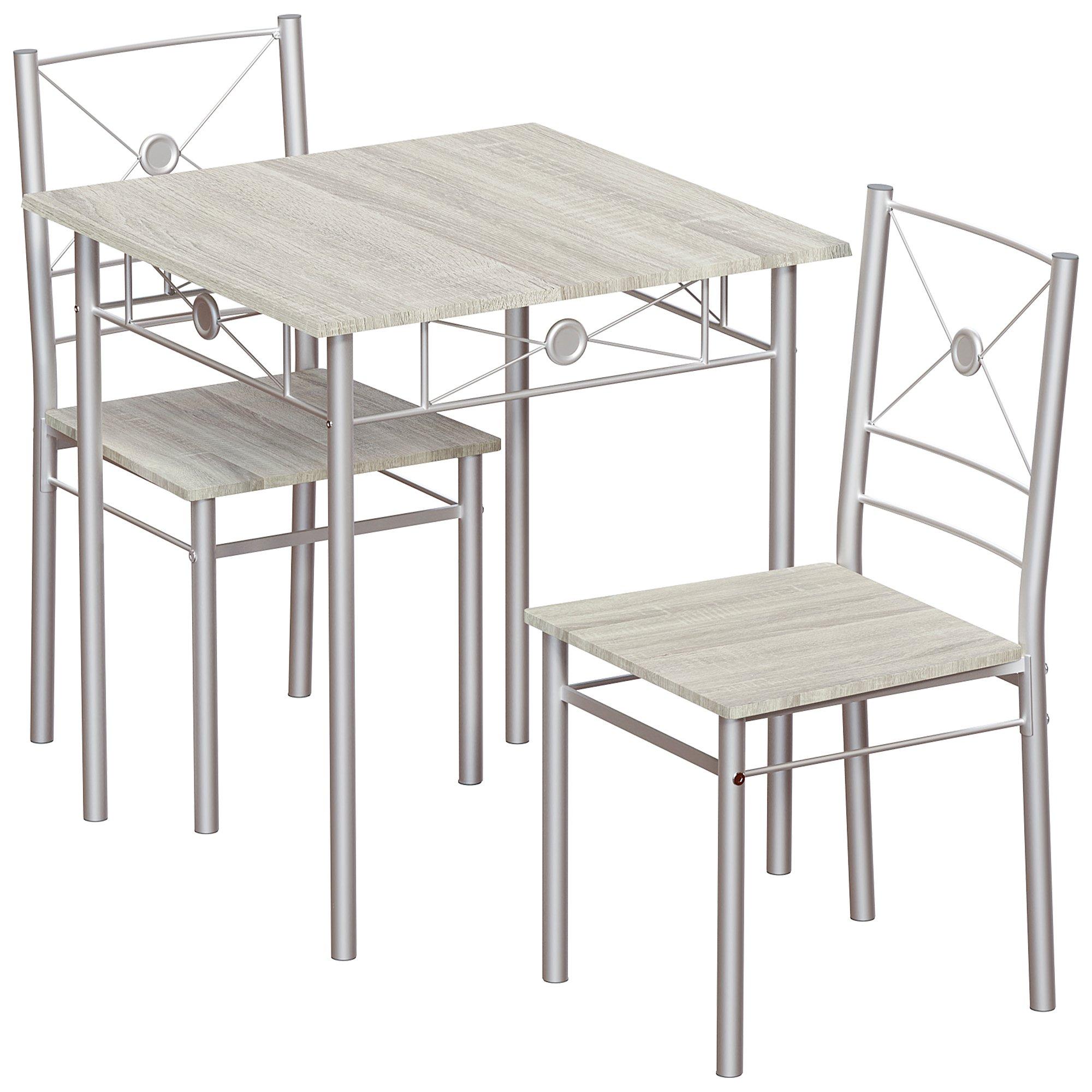 Oak - Lassic - Vida Designs Roslyn 2 Seater Dining Set - 7