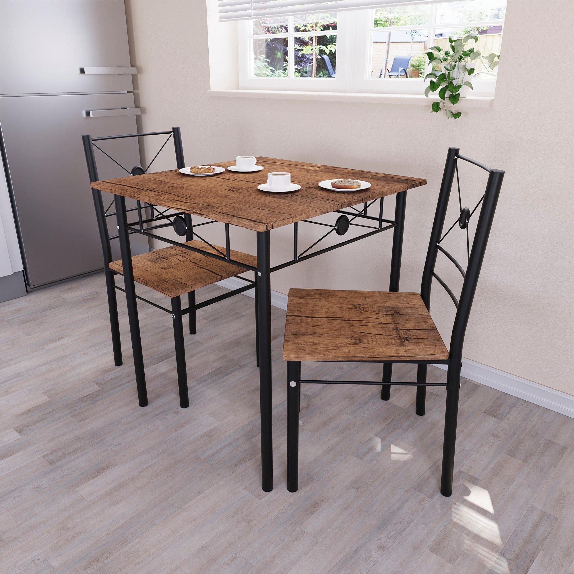Lassic  Vida Designs Roslyn 2 Seater Dining Set - Dark Wood - 2 Seater
