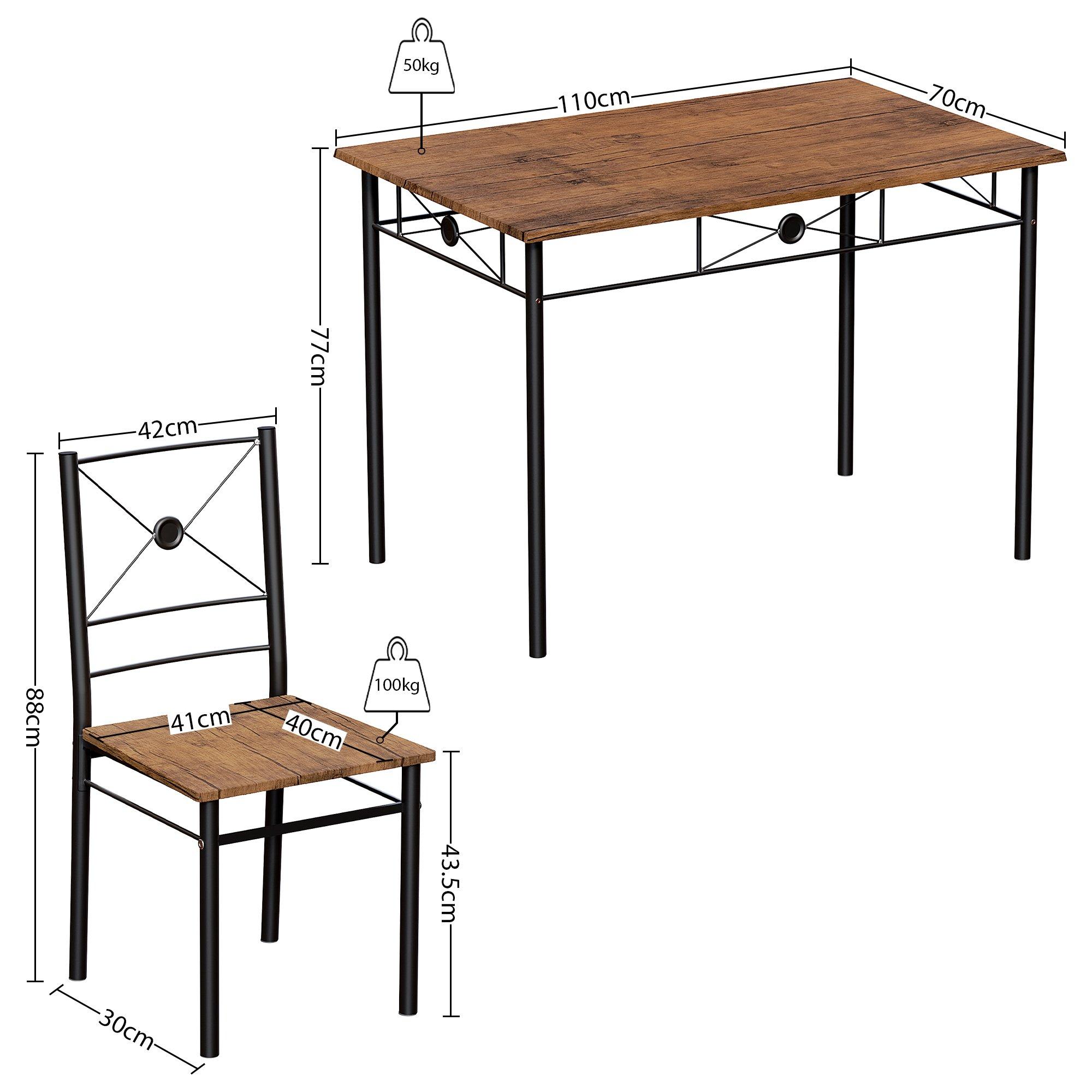 Dark Wood - Lassic - Vida Designs Roslyn 4 Seater Dining Set - 2