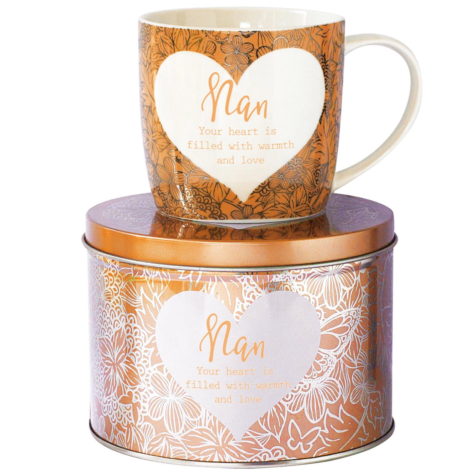 Said With Sentiment  7056 - Nan Mug In Tin - Orange