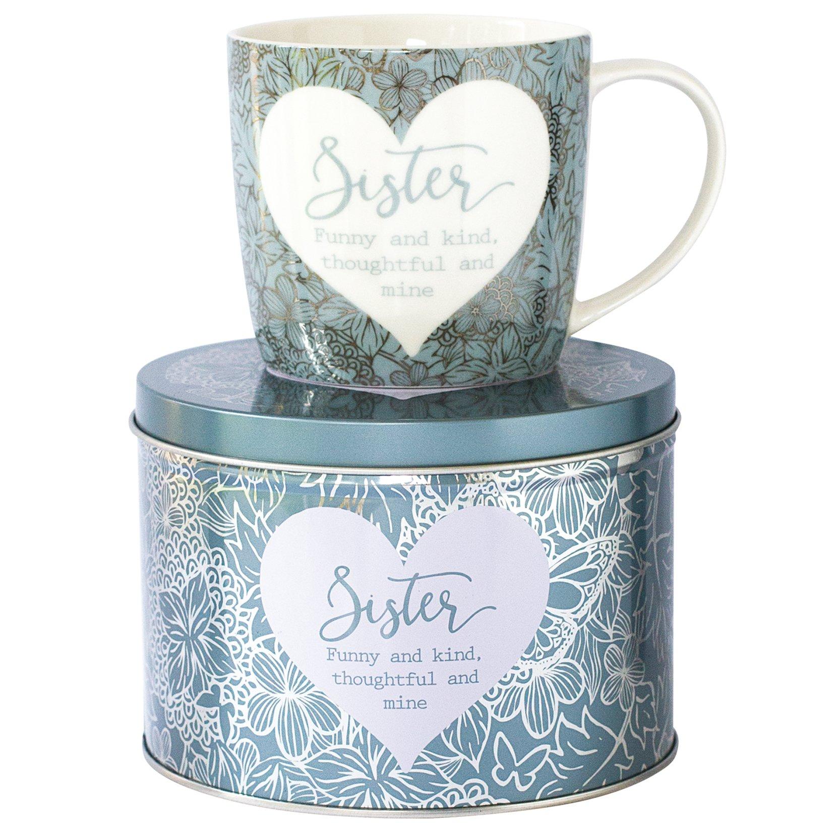 Said With Sentiment  7055 - Sister Mug In Tin - Blue