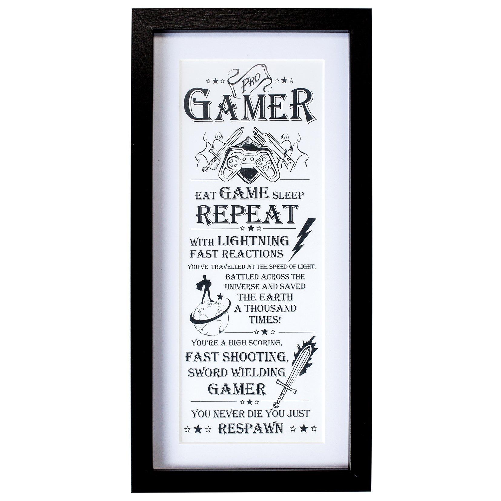 Black - Ultimate Gift For Man - 8947 - Gamer Wall Art