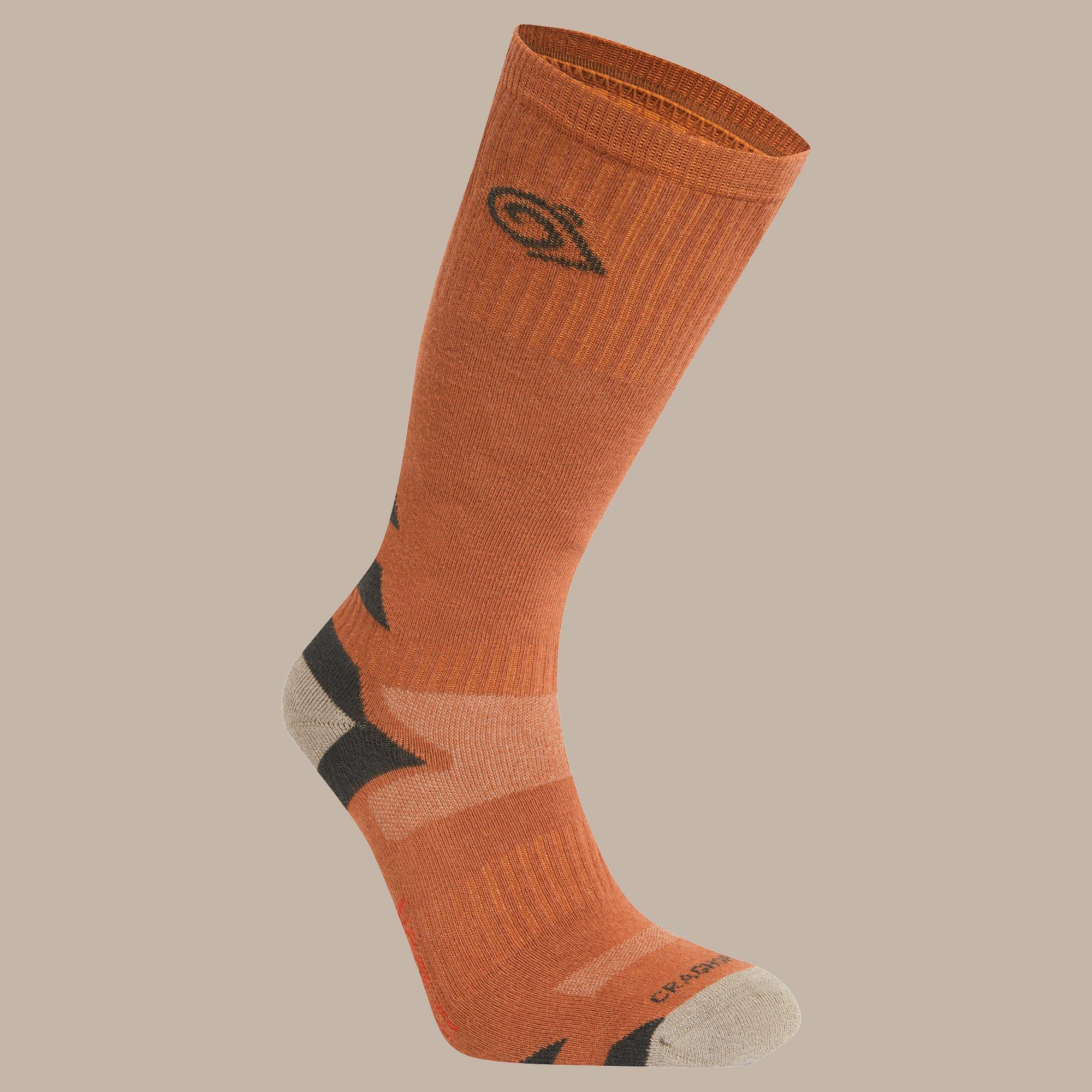 Craghoppers  Nosilife Adventure Lightweight Travel Socks - Redbch/Blkpe - UK3-5