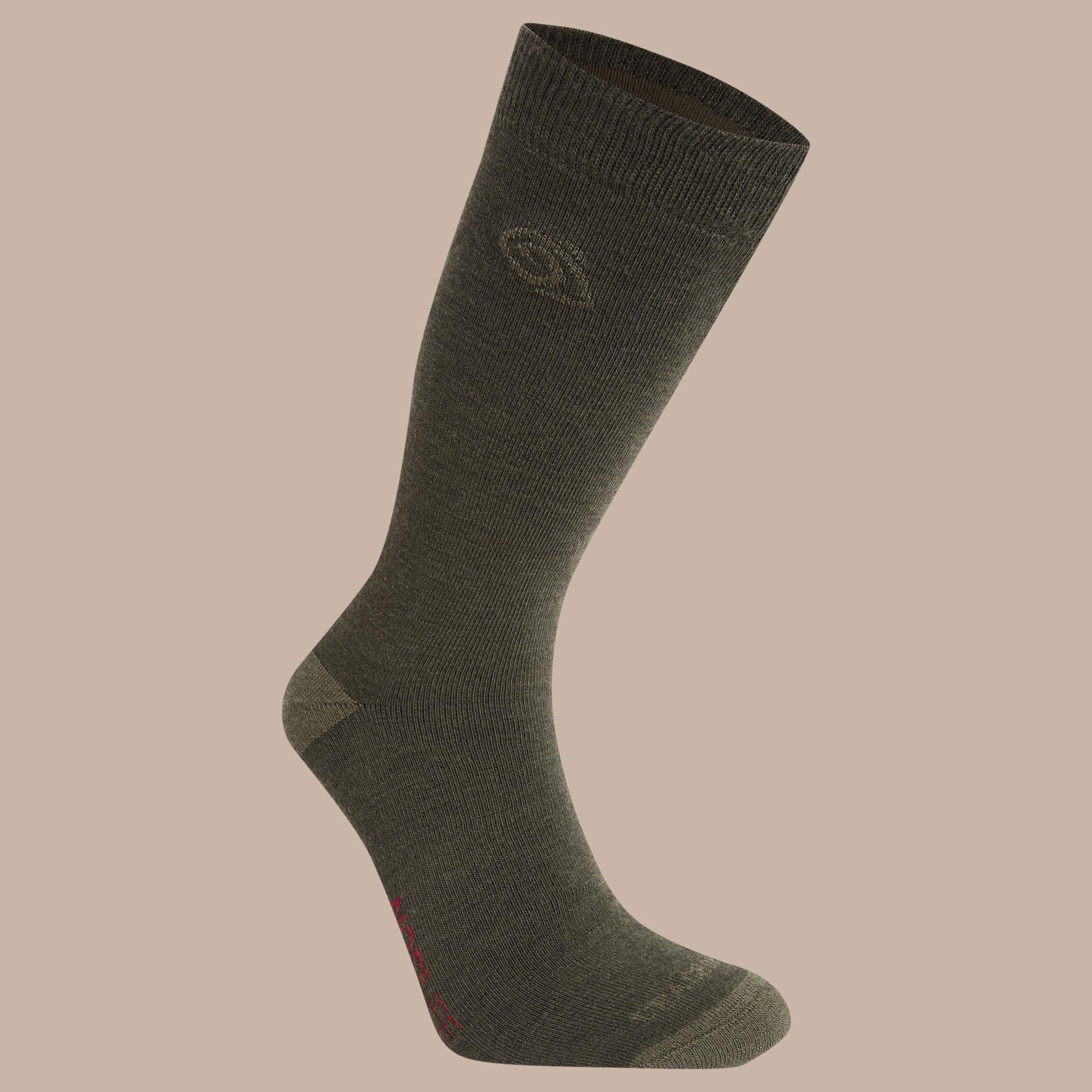 Woodlandgrn - Craghoppers Evans - NosiLife Wool Lightweight Travel Socks