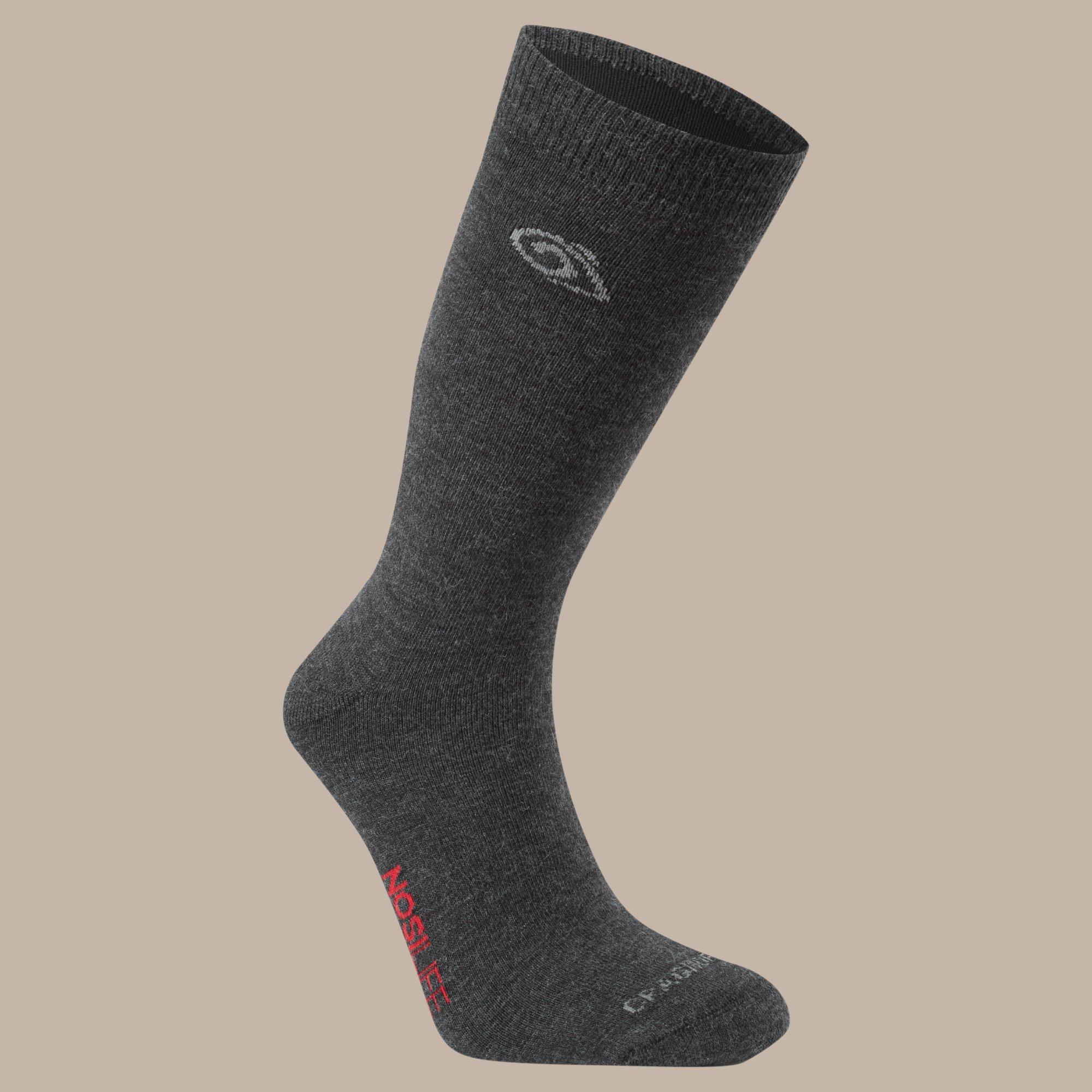 Craghoppers  Nosilife Wool Lightweight Travel Socks - Darkiron - UK6-8