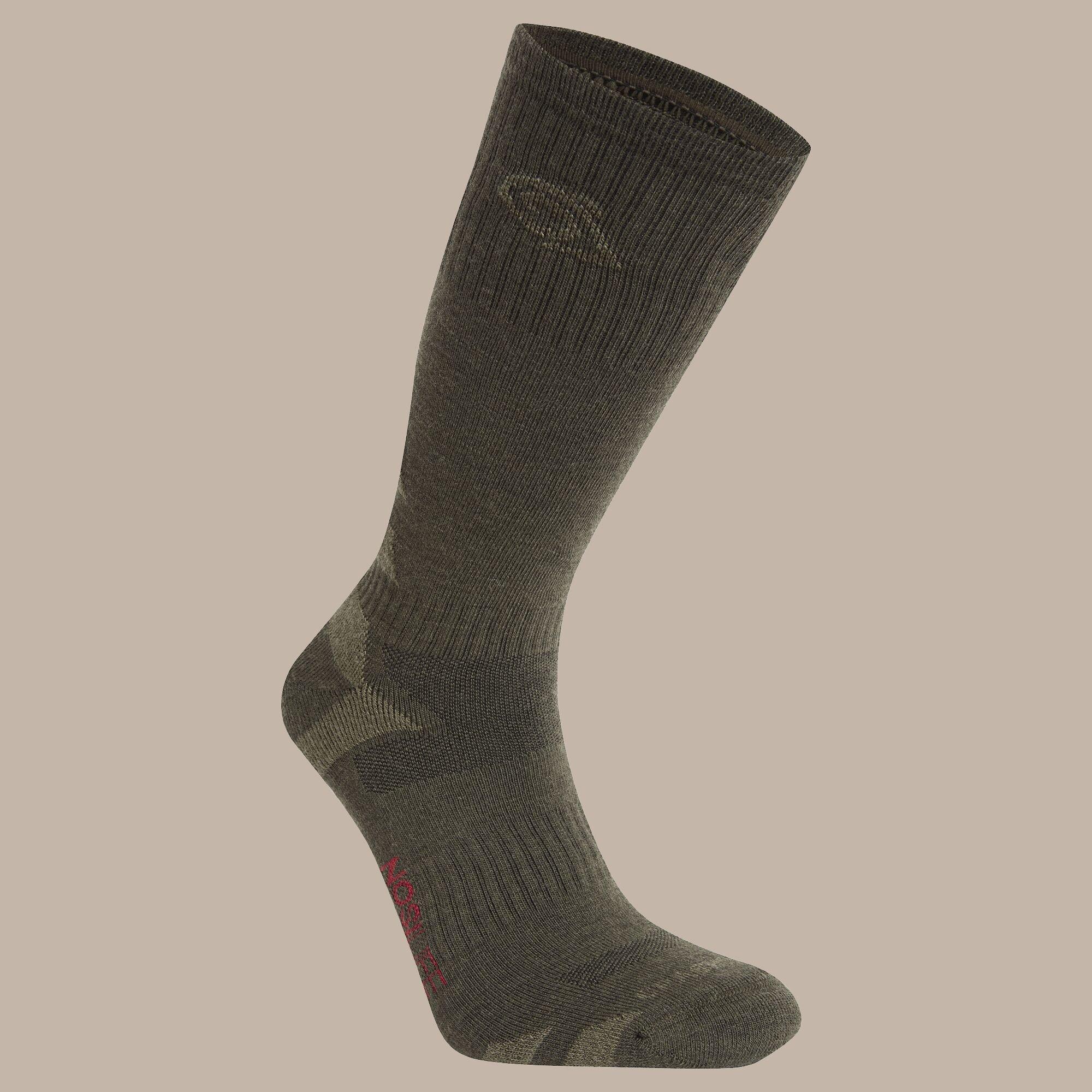 Craghoppers  Nosilife Adventure Wool Lightweight Travel Socks - Wdlndg/Parkg - UK3-5