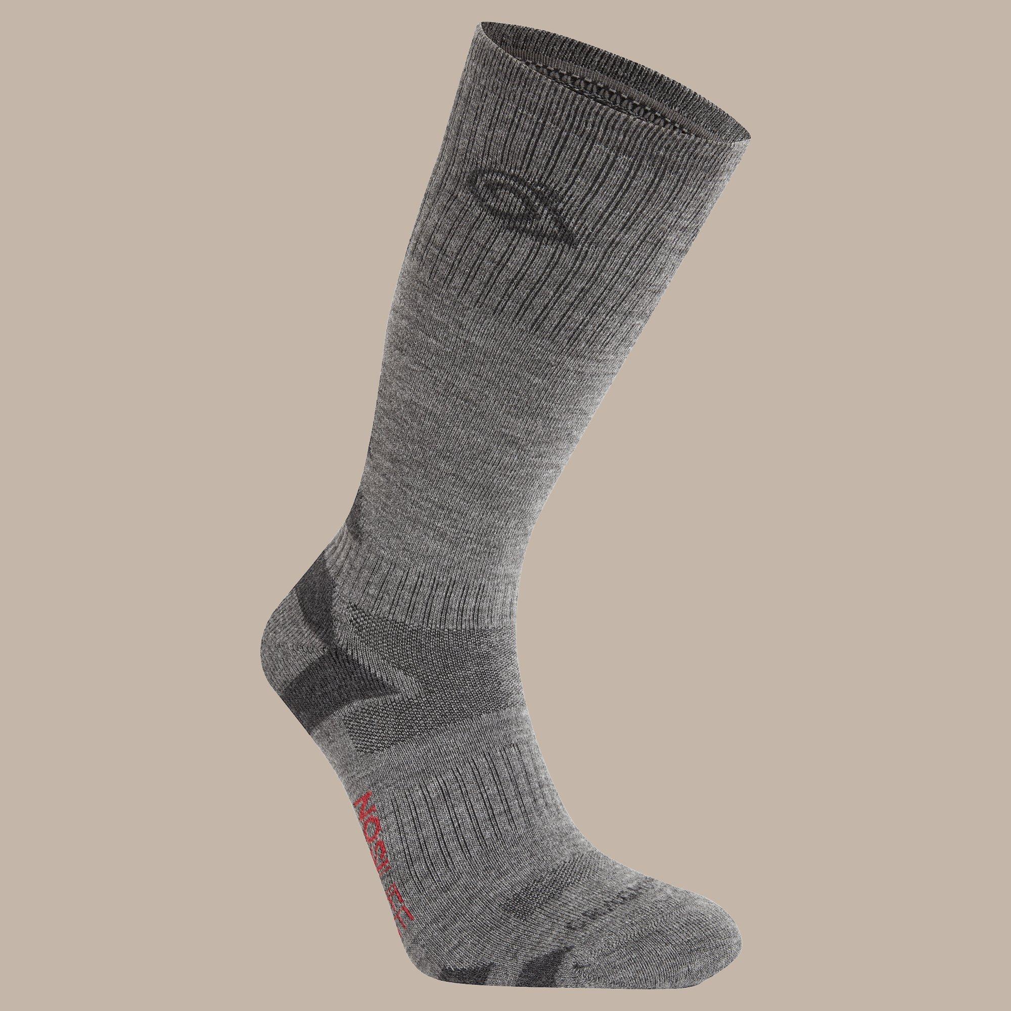 Craghoppers  Nosilife Adventure Wool Lightweight Travel Socks - Coastg/Blkp - UK3-5