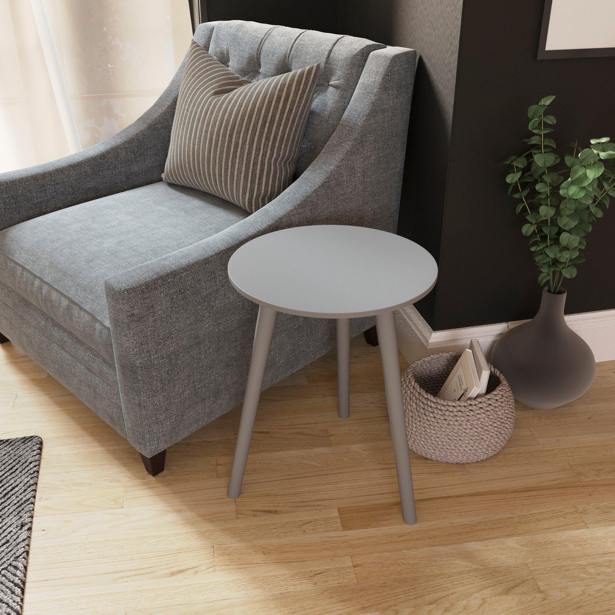 Grey - Lassic - Vida Designs Round Side Table - 1