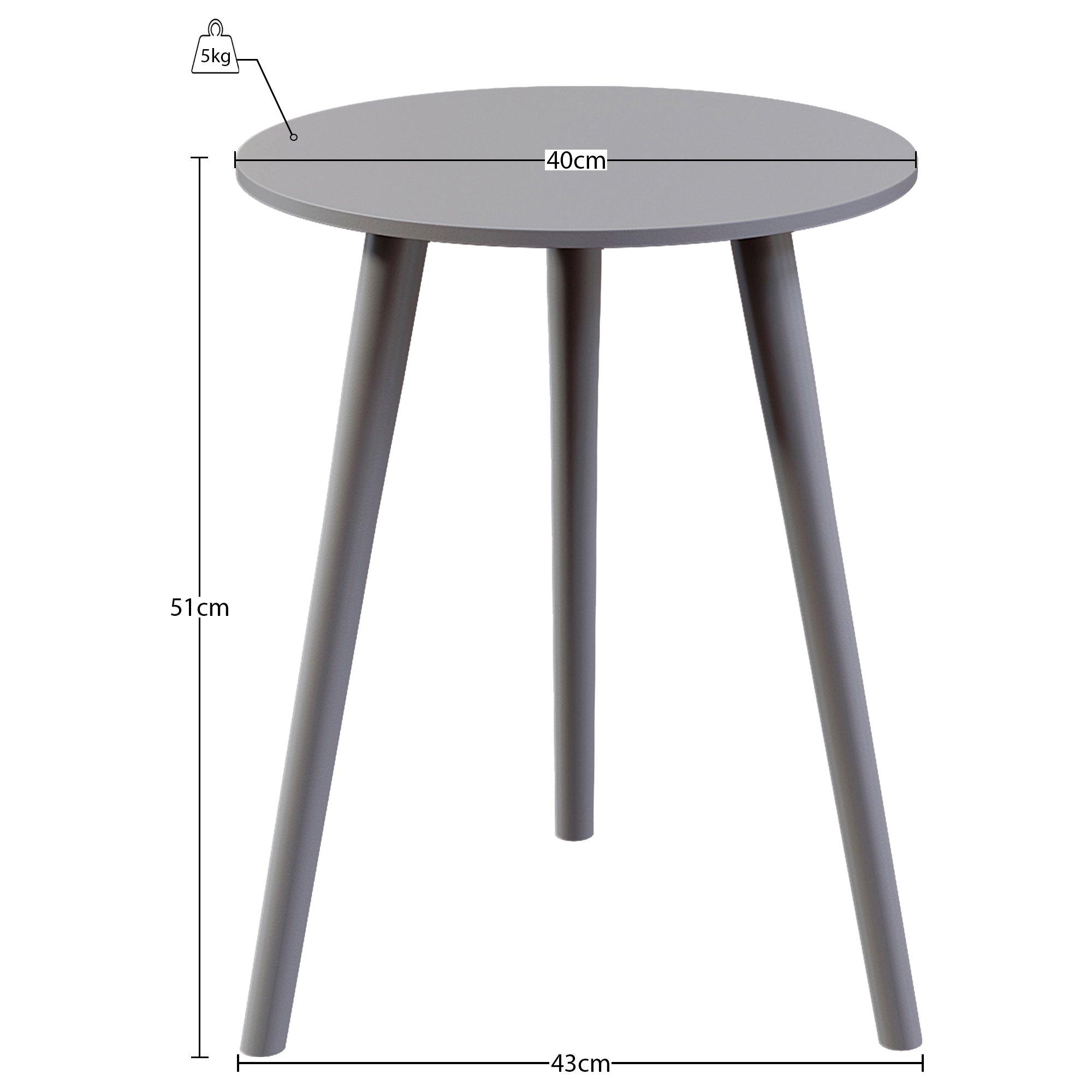 Grey - Lassic - Vida Designs Round Side Table - 2