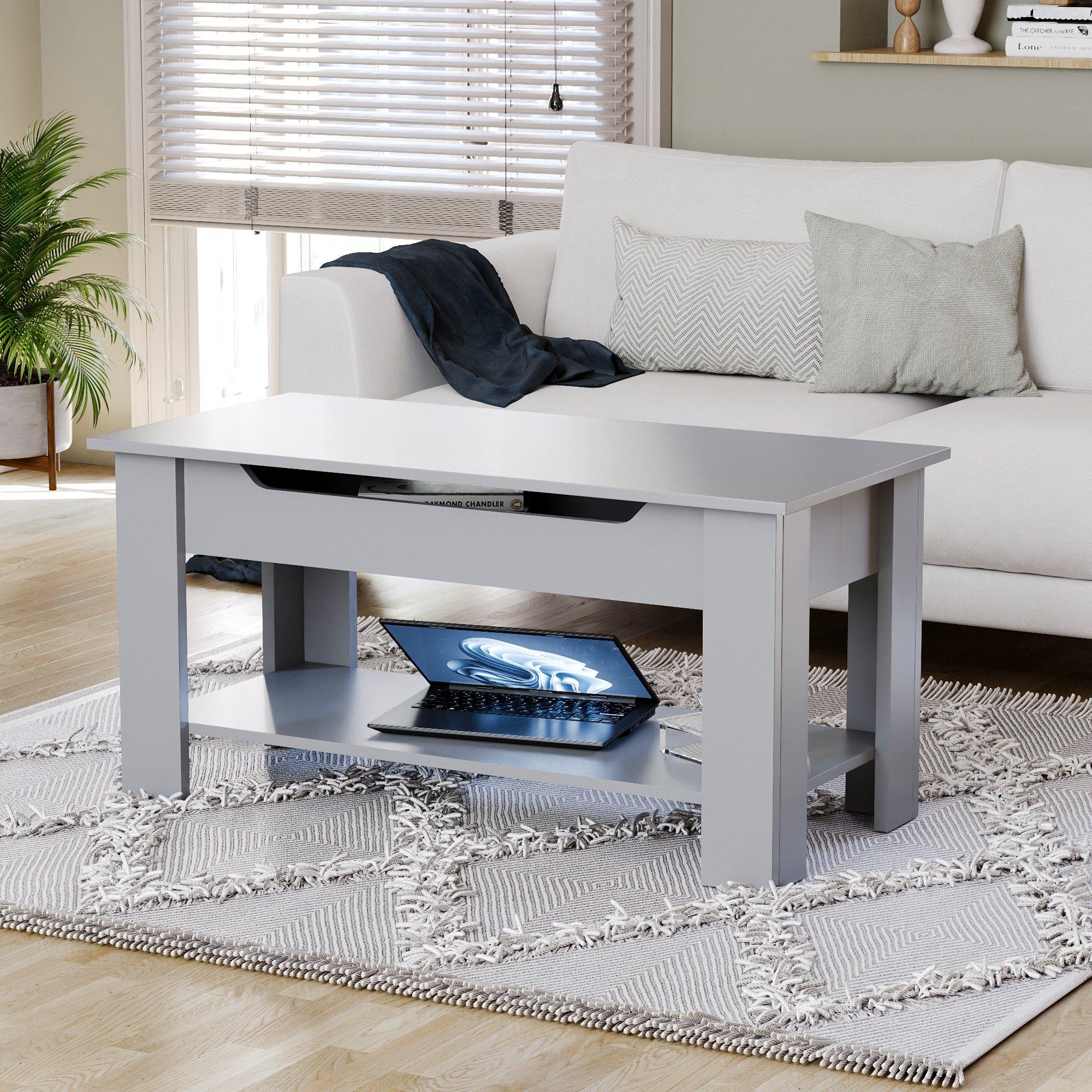Grey - Lassic - Vida Designs Lift Up Coffee Table - 3