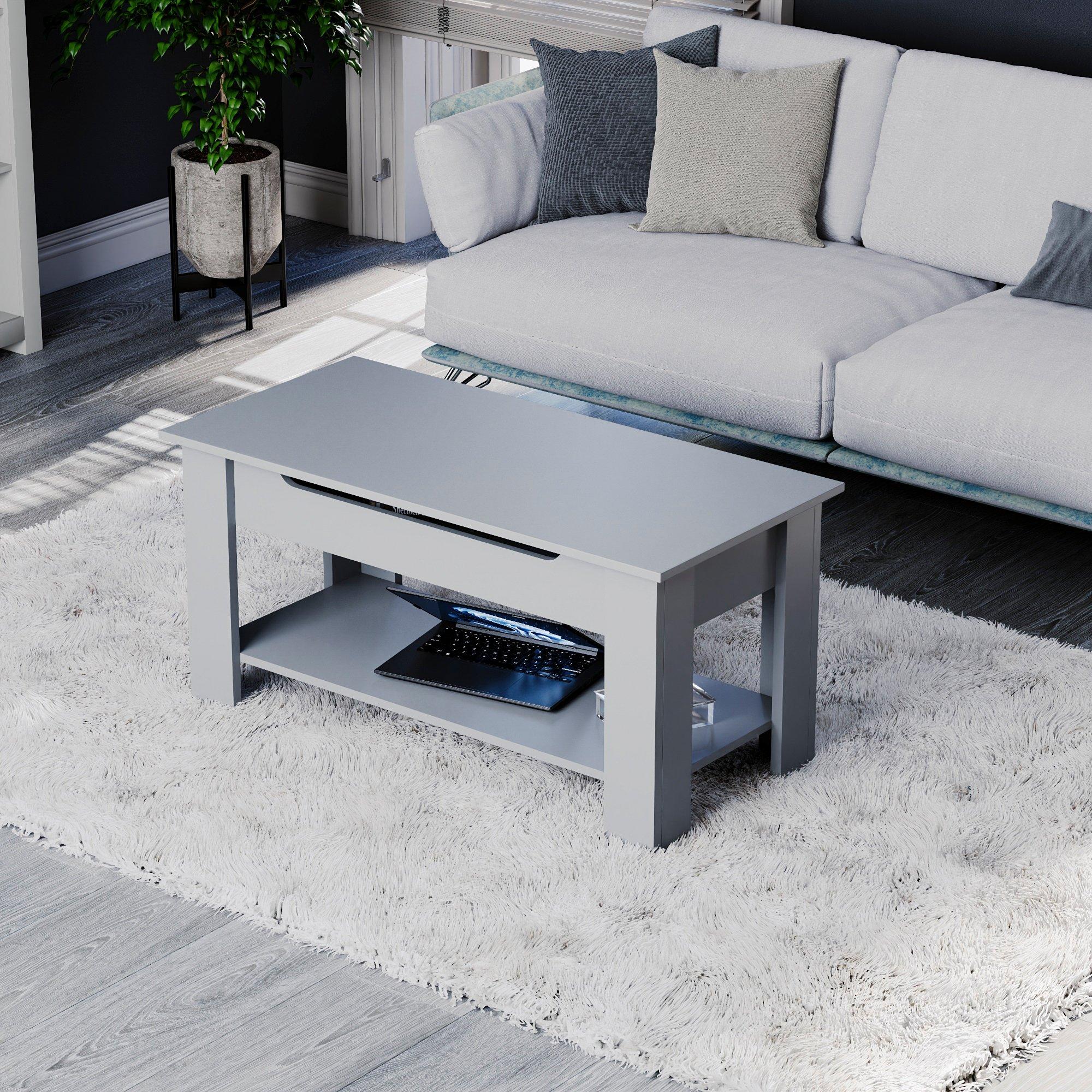 Grey - Lassic - Vida Designs Lift Up Coffee Table - 8