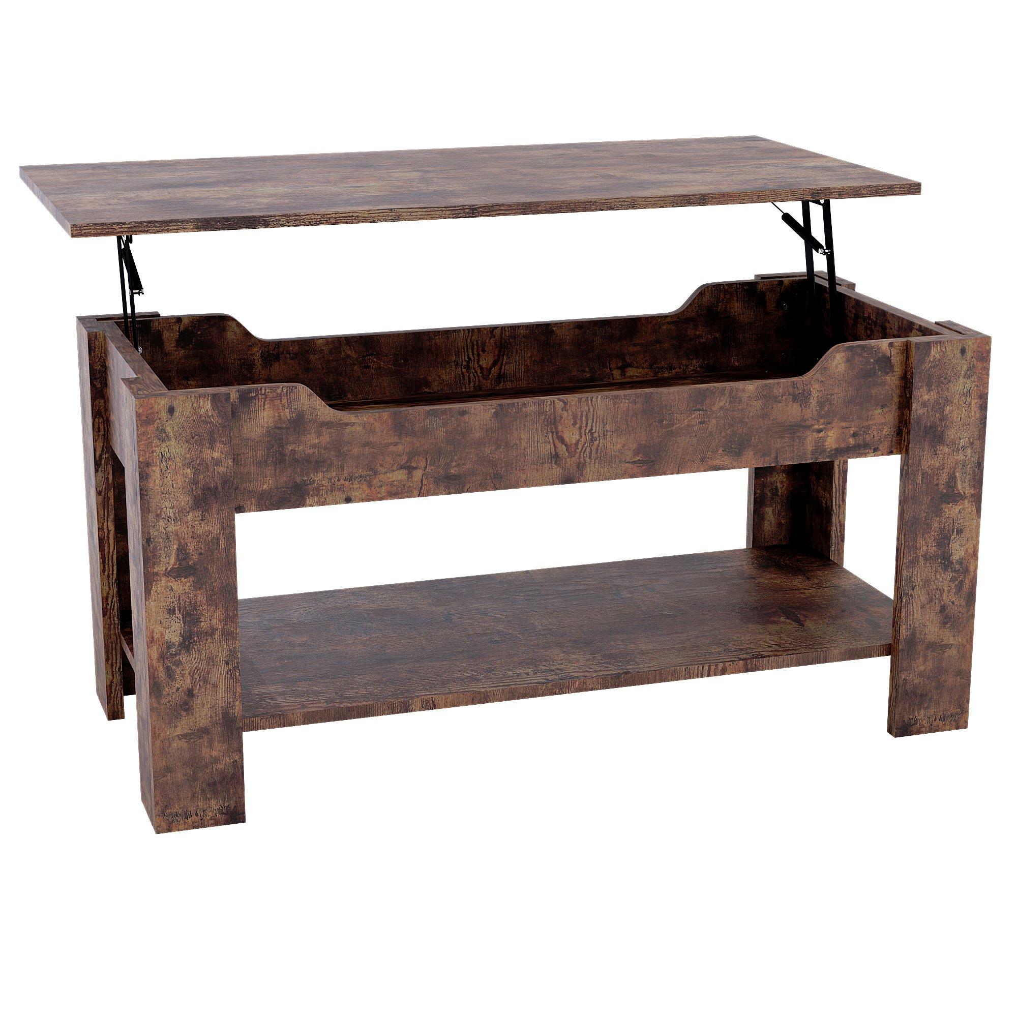 Dark Wood - Lassic - Vida Designs Lift Up Coffee Table - 9