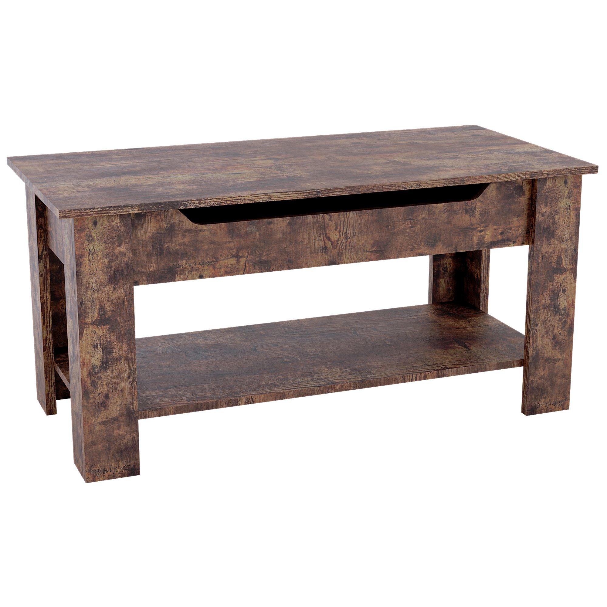 Dark Wood - Lassic - Vida Designs Lift Up Coffee Table - 10