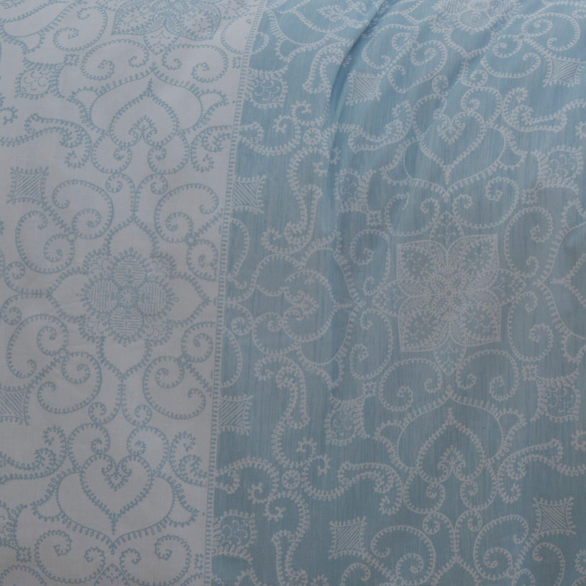 Blue - Dreams and Drapes - Frampton Reversible Duvet Cover Set - 3