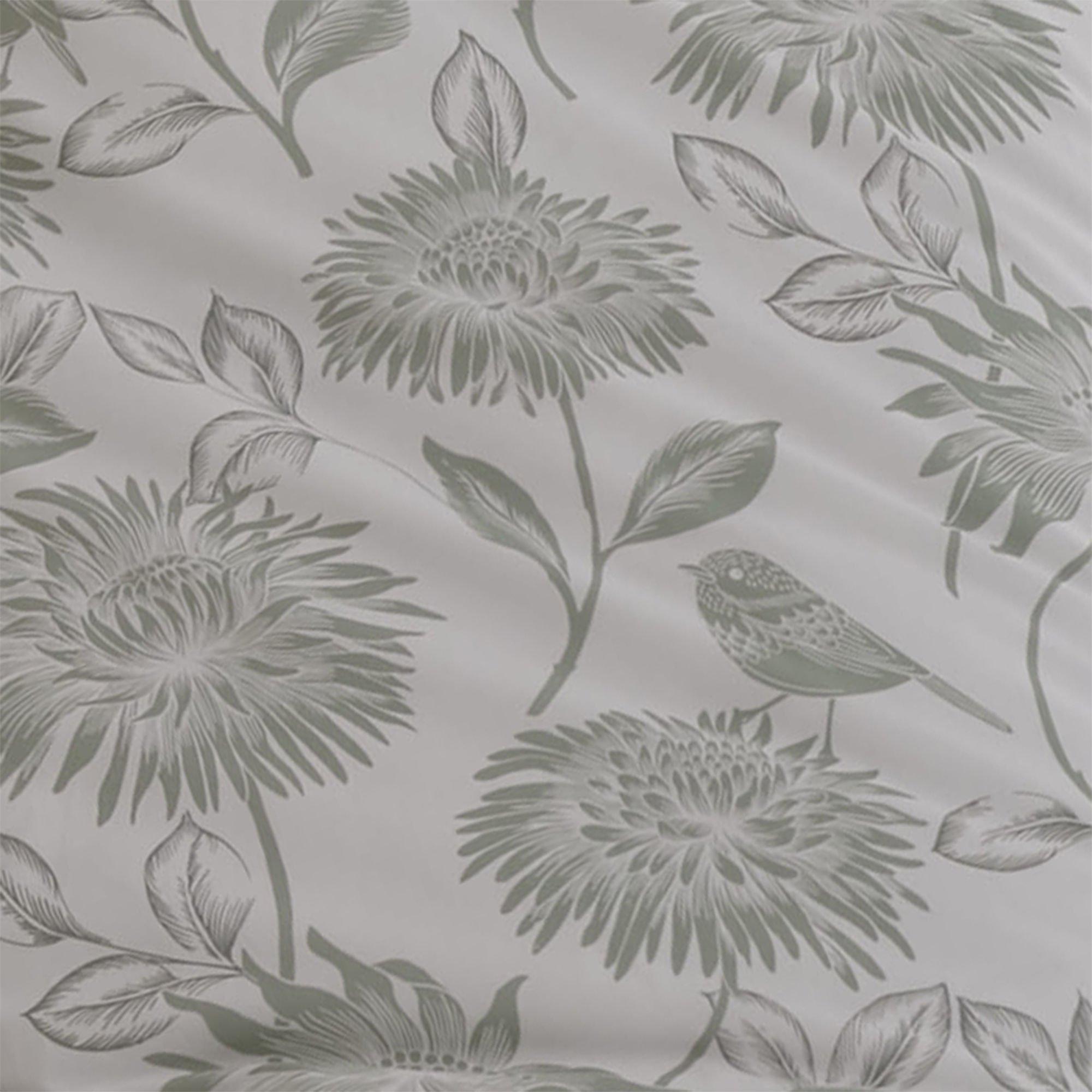 Green - Dreams and Drapes - Chrysanthemum Reversible Duvet Cover Set - 6