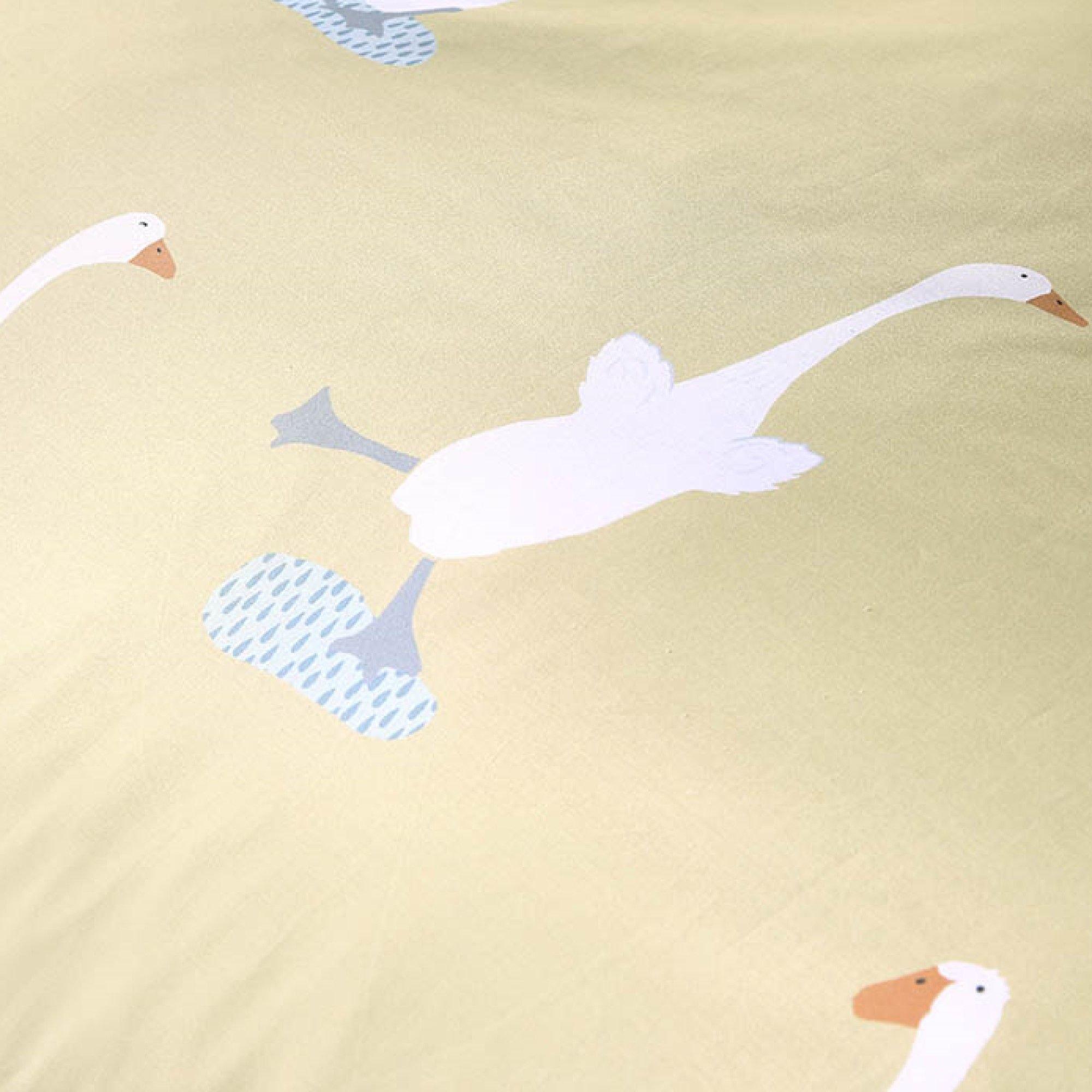 Yellow - Fusion - Puddles The Duck Reversible Duvet Cover Set - 7
